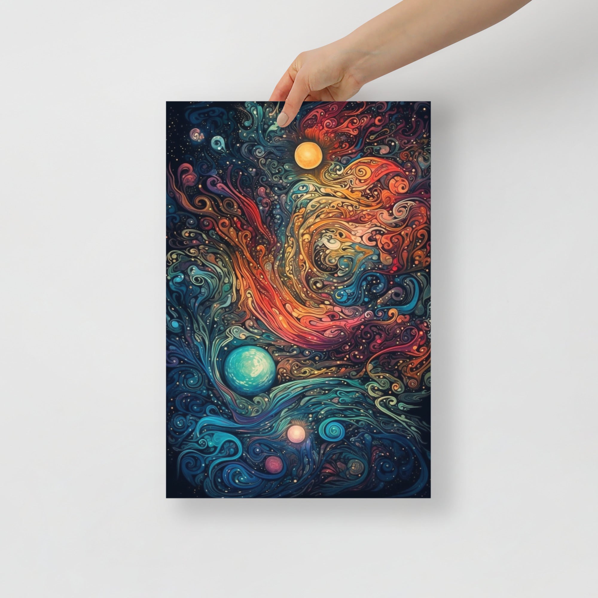 Vibrant Cosmic Trips Space Art Poster by Visual Verse - Image 4