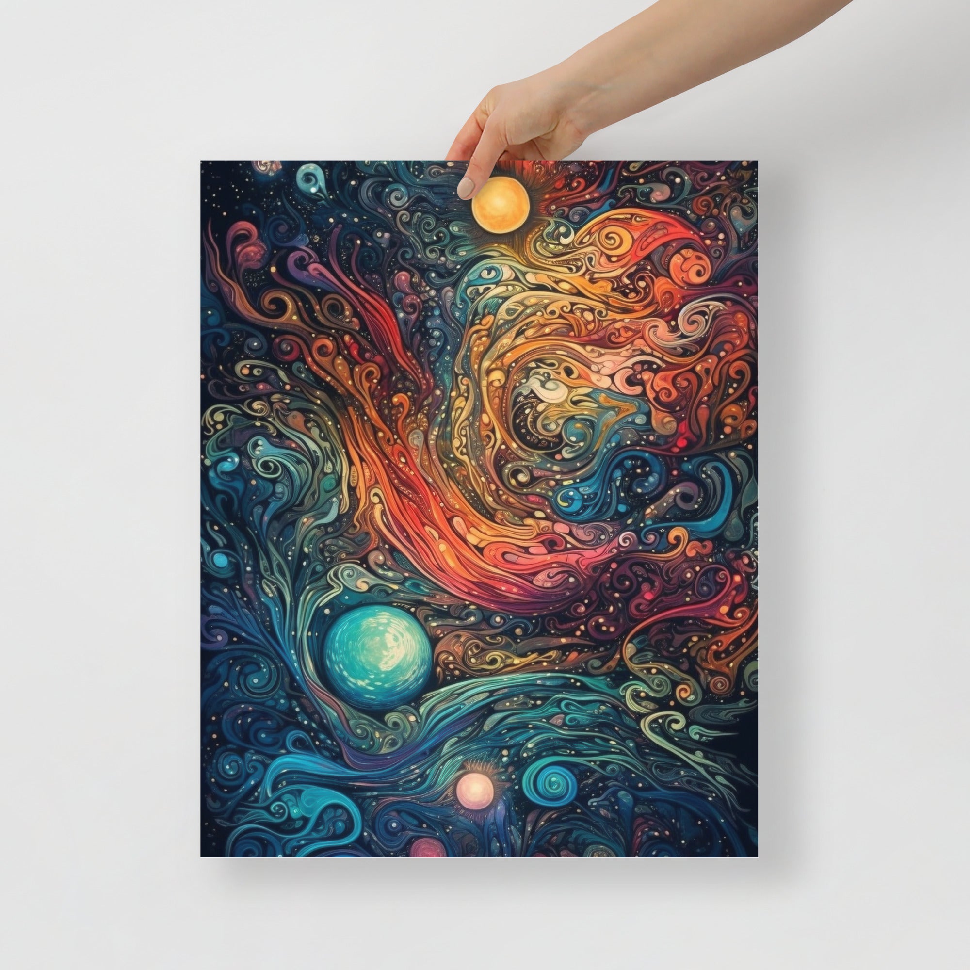 Vibrant Cosmic Trips Space Art Poster by Visual Verse - Image 5