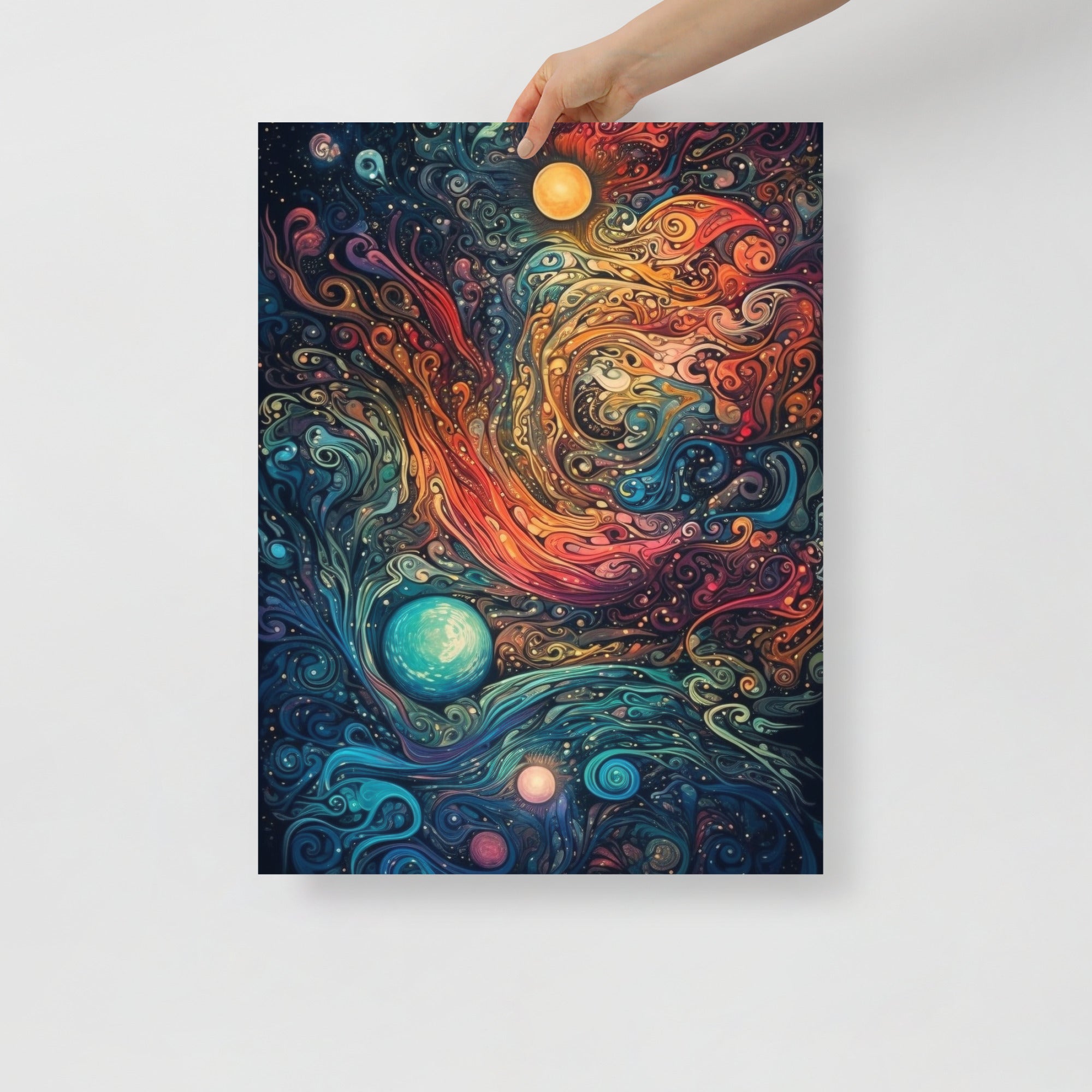 Vibrant Cosmic Trips Space Art Poster by Visual Verse - Image 6