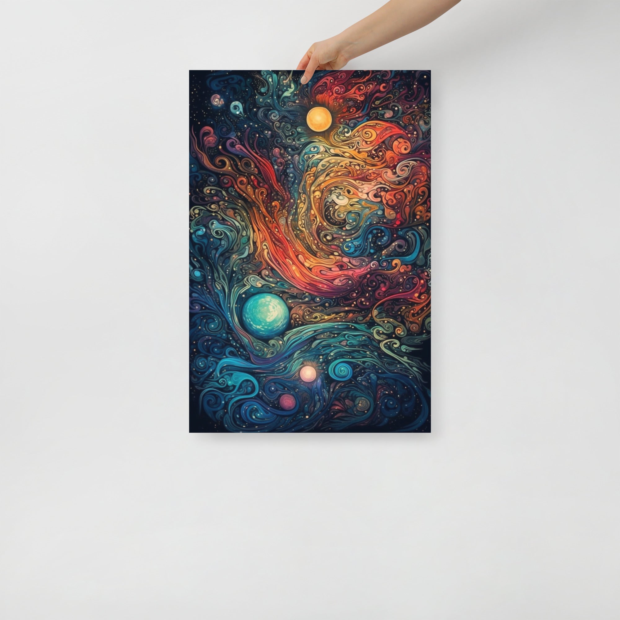 Vibrant Cosmic Trips Space Art Poster by Visual Verse - Image 7