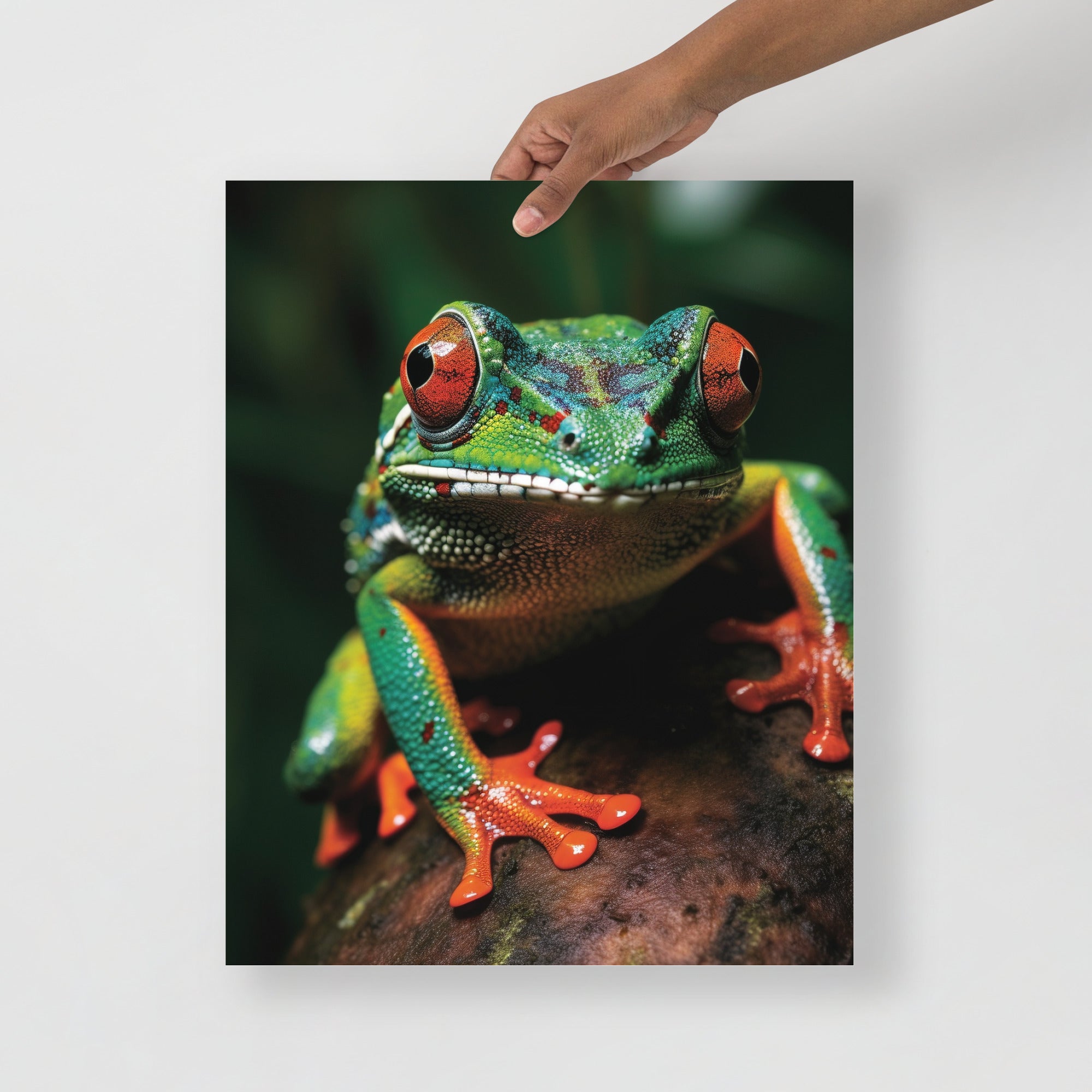 Vibrant Frog Nature Art Poster by Visual Verse - Image 5