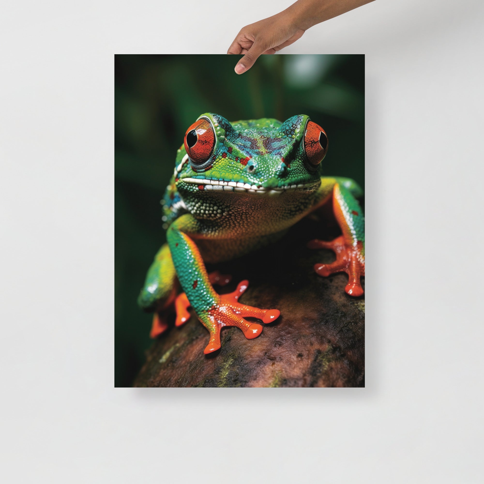 Vibrant Frog Nature Art Poster by Visual Verse - Image 6
