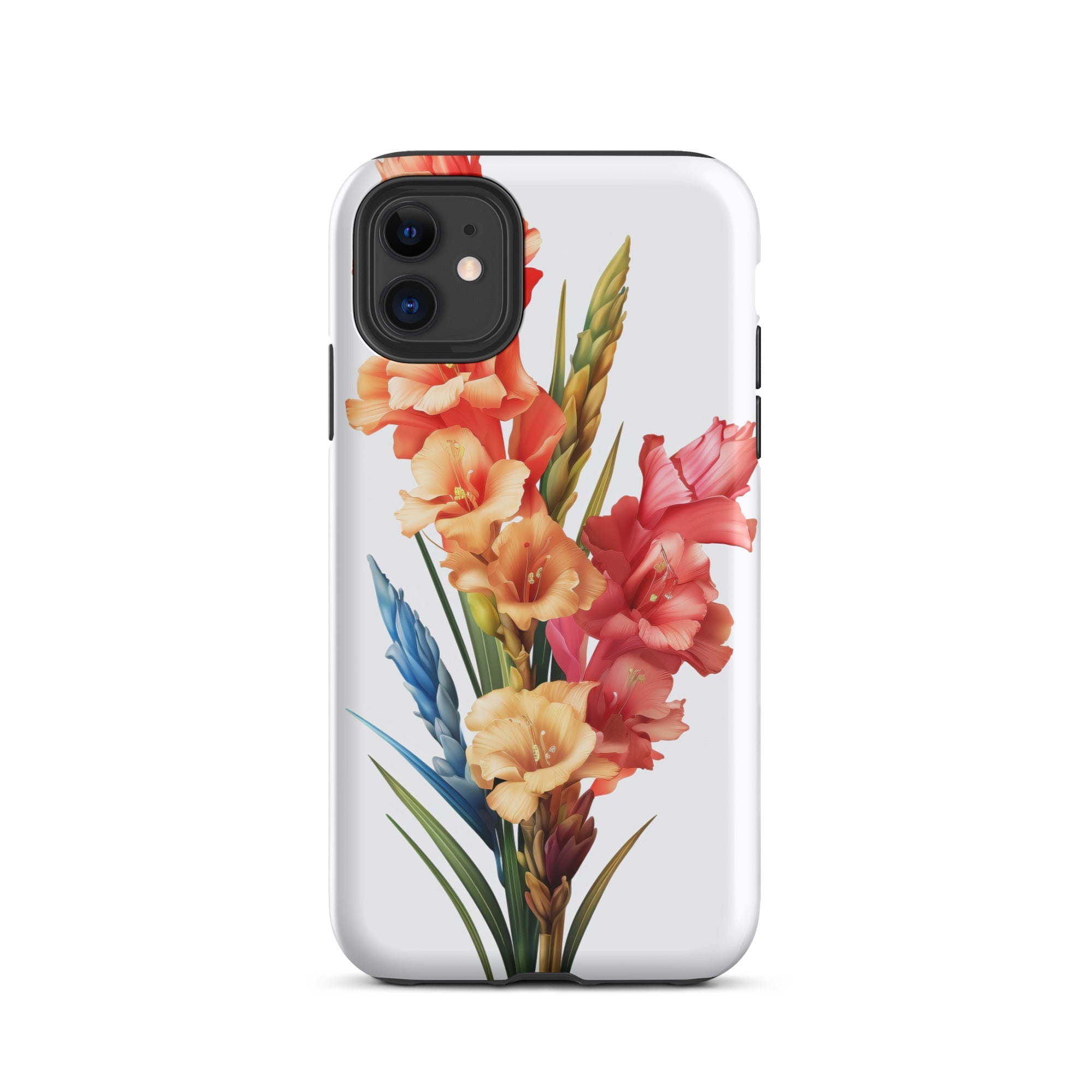 Vibrant Gladiolus Flower iPhone Case by Visual Verse - Image 2