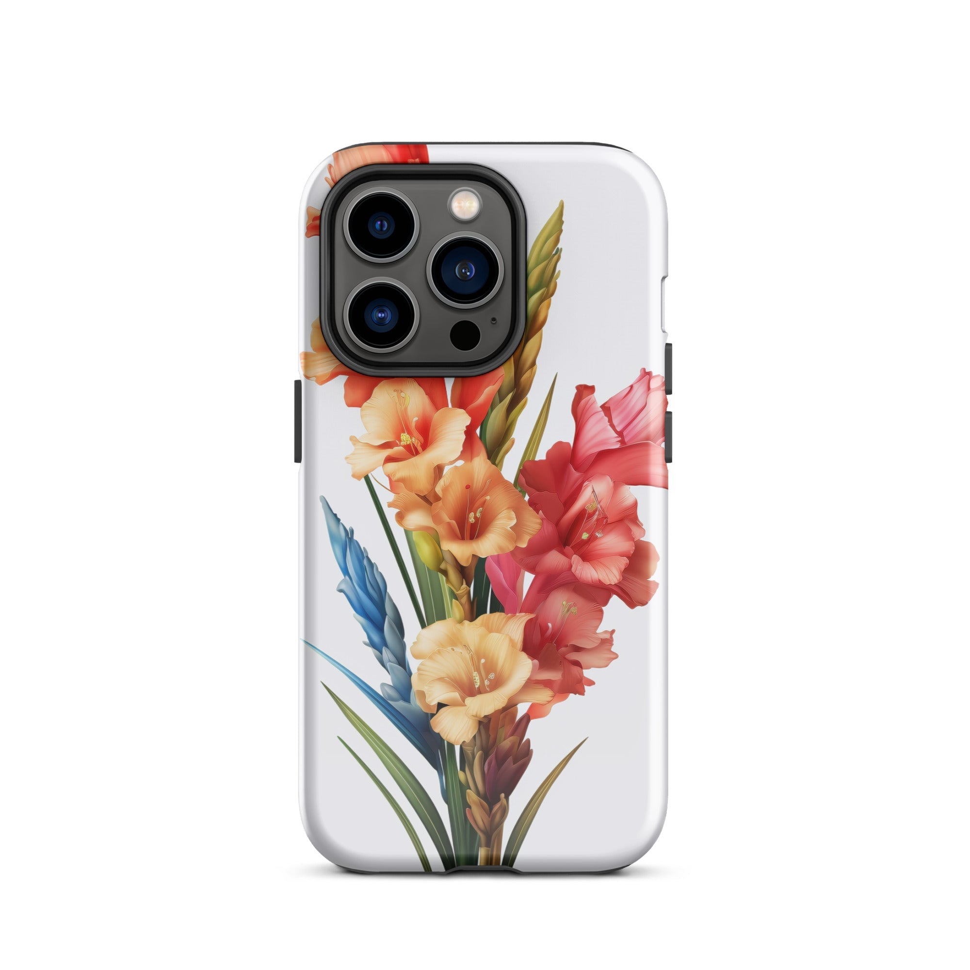 Vibrant Gladiolus Flower iPhone Case by Visual Verse - Image 27
