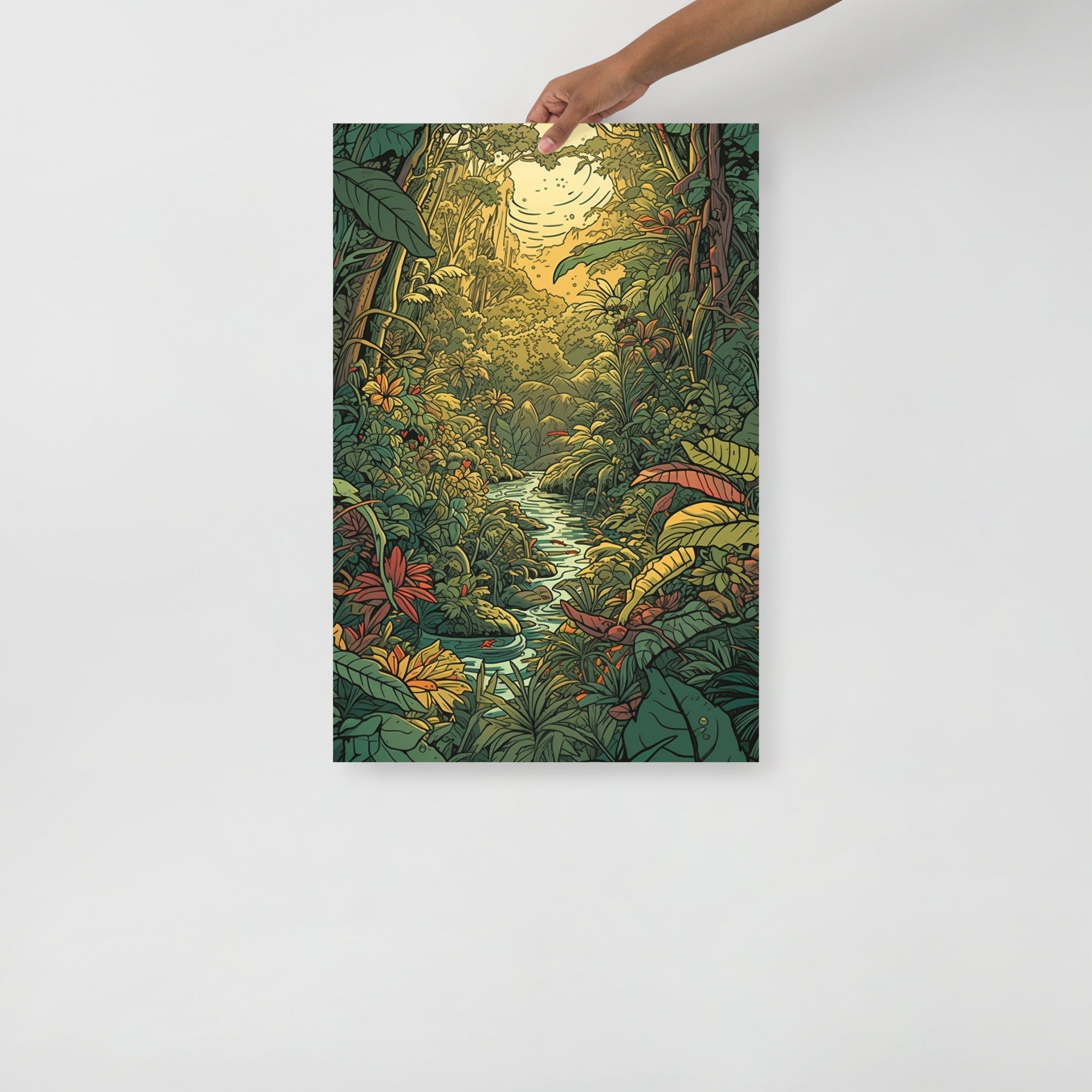 Vibrant Jungle Adventure Art Poster by Visual Verse - Image 7