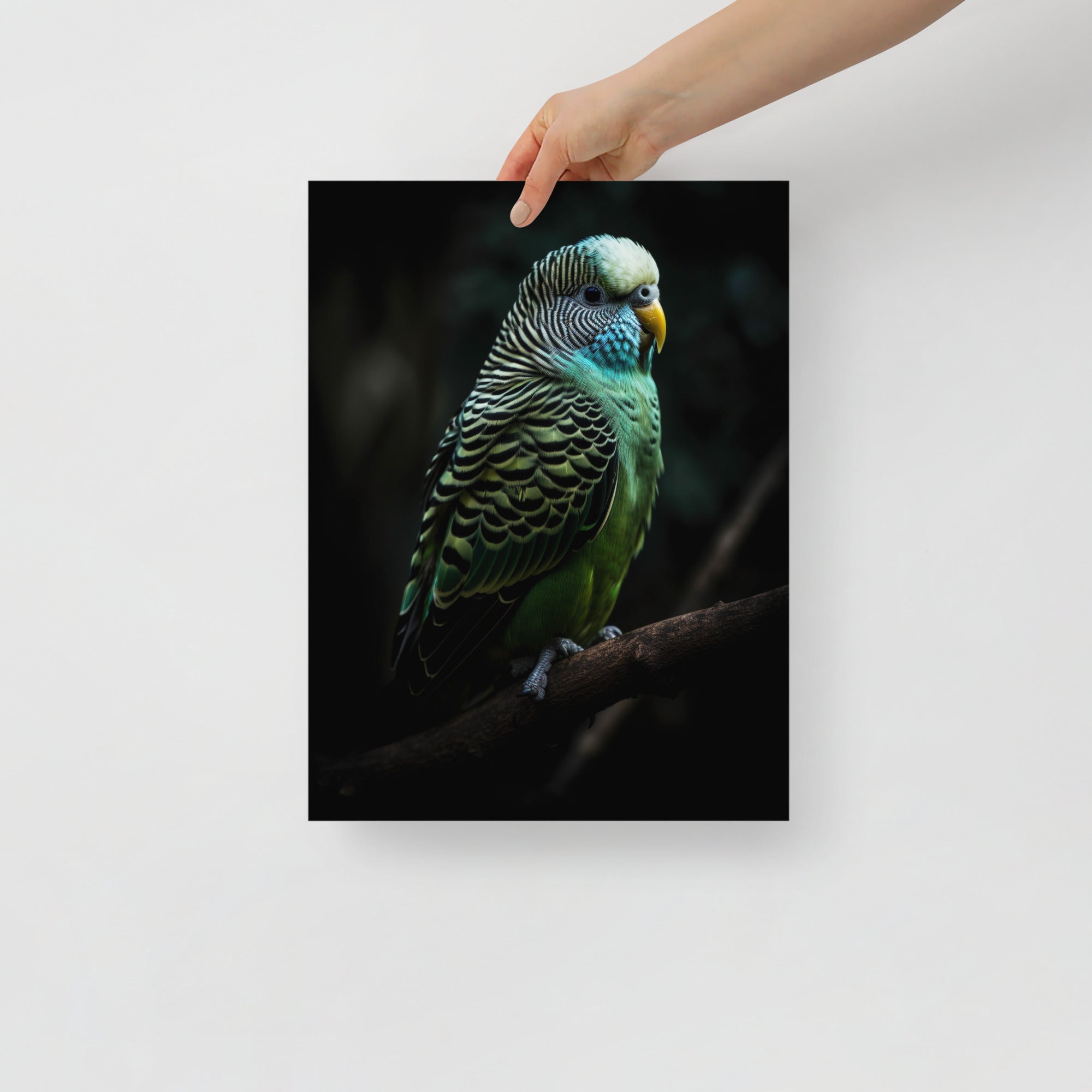 Vibrant Parakeet Paradise Art Poster by Visual Verse - Image 3