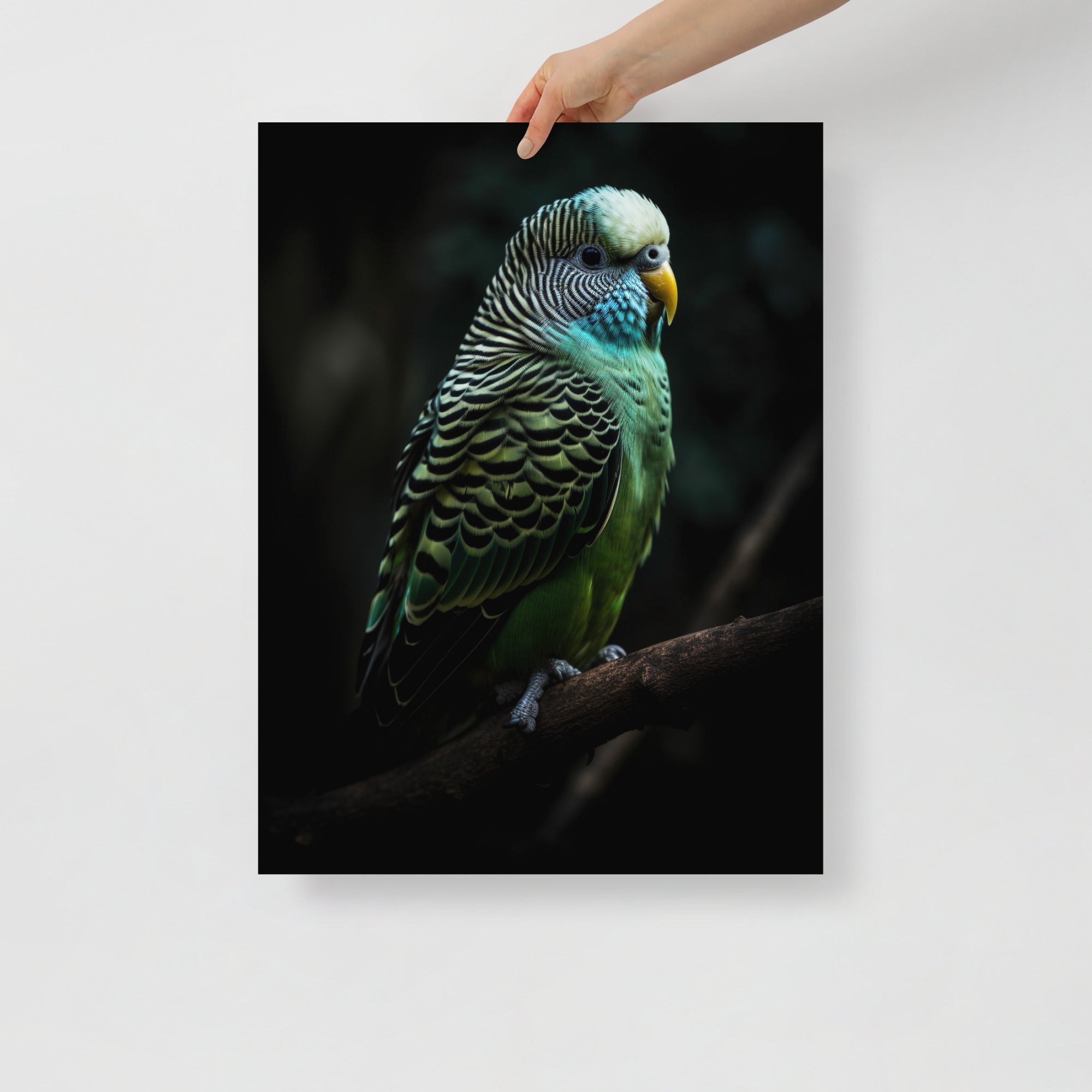 Vibrant Parakeet Paradise Art Poster by Visual Verse - Image 6