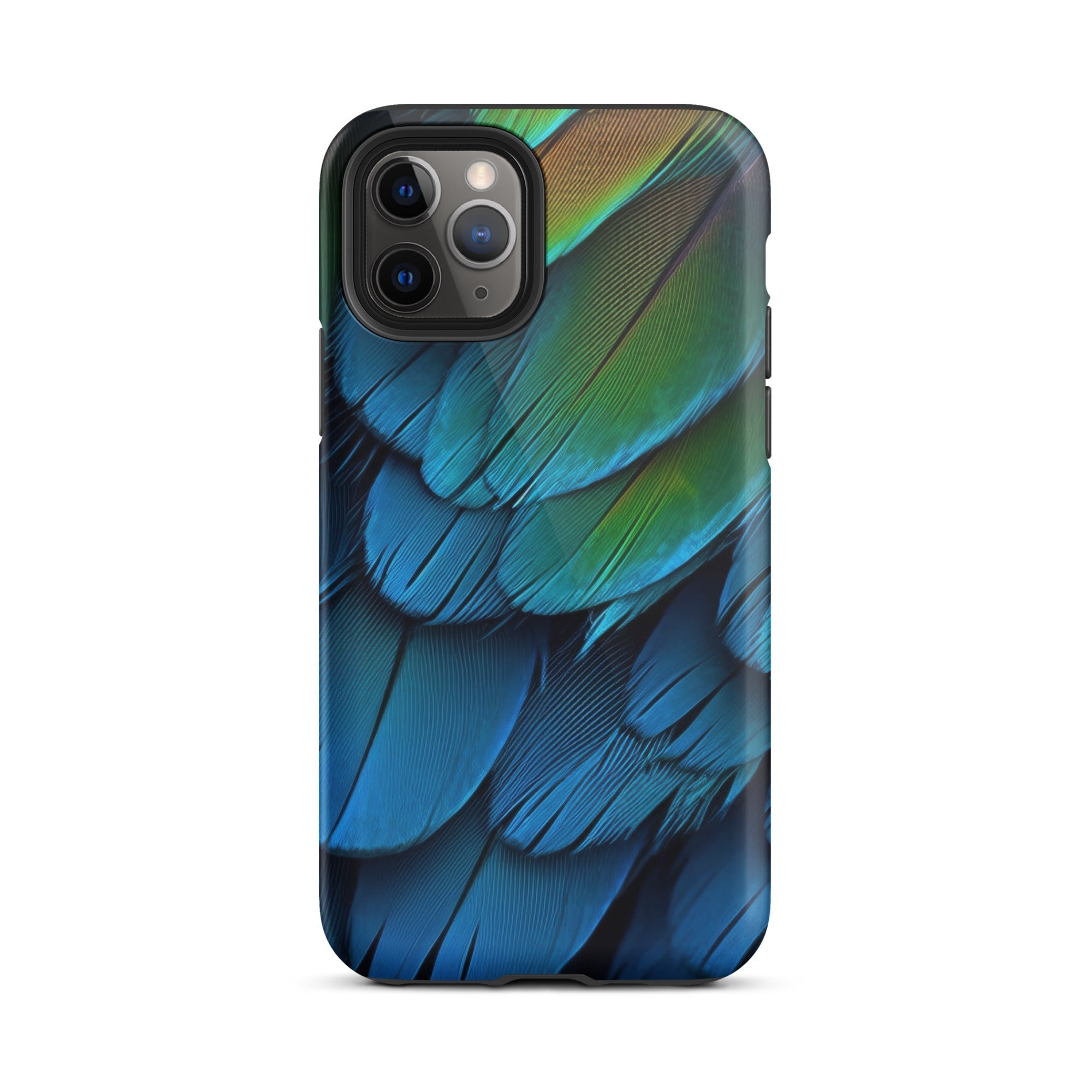 Vibrant Parrot Feather iPhone Case by Visual Verse - Image 3
