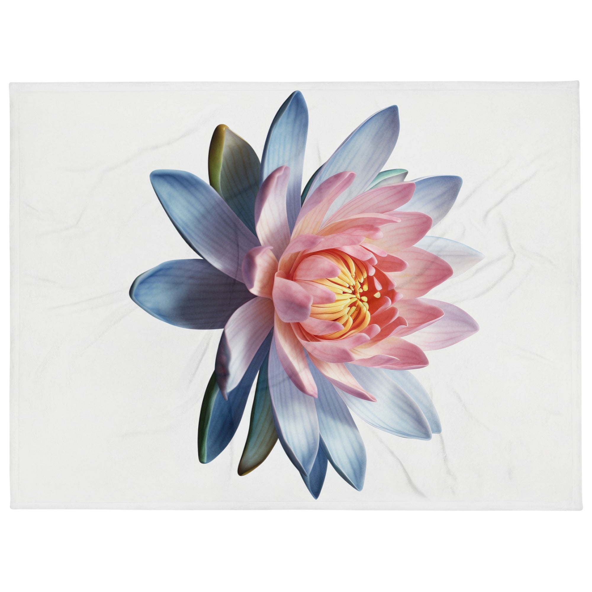 Water Lily Flower Blanket by Visual Verse - Image 1
