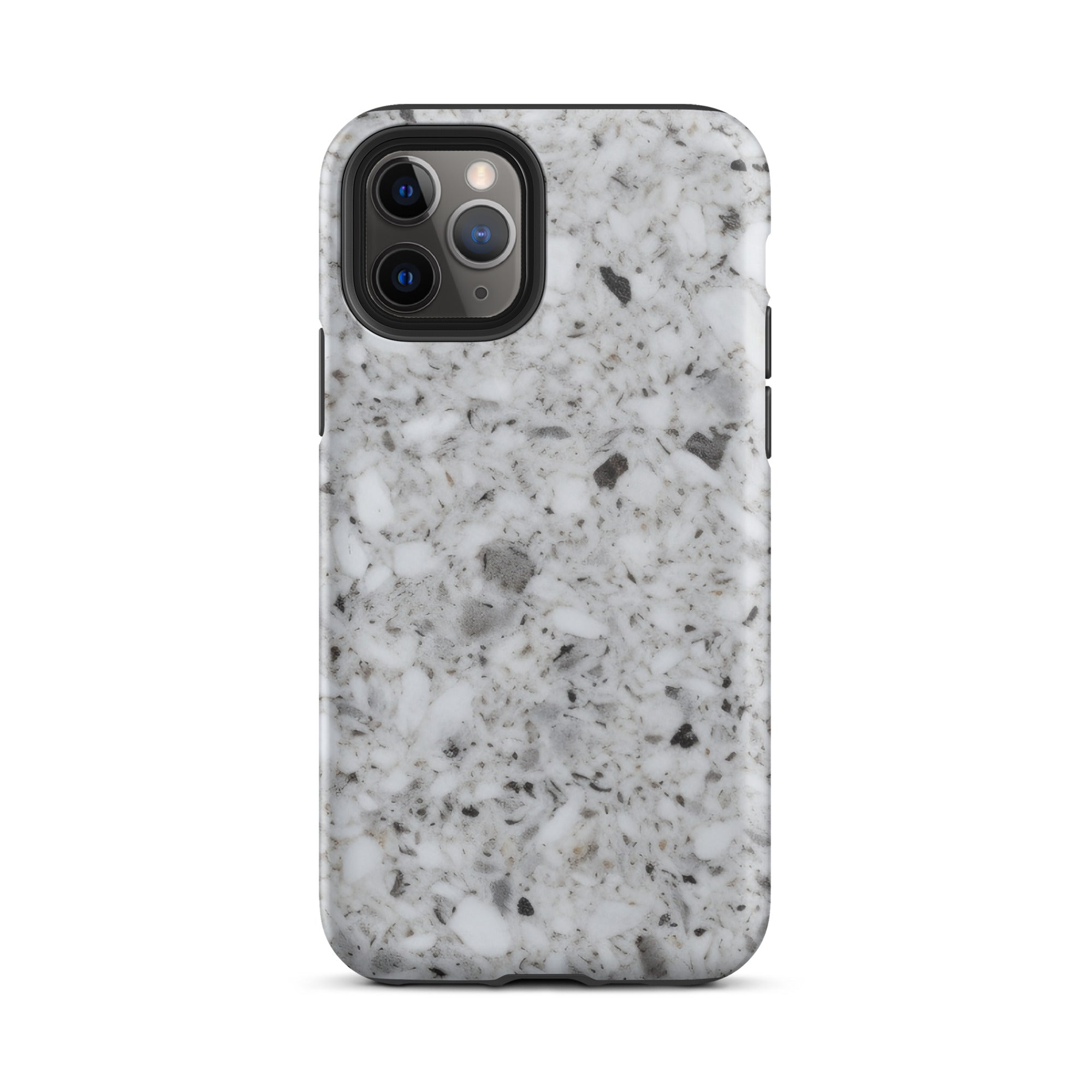 White Speckled Granite iPhone Case by Visual Verse - Image 3