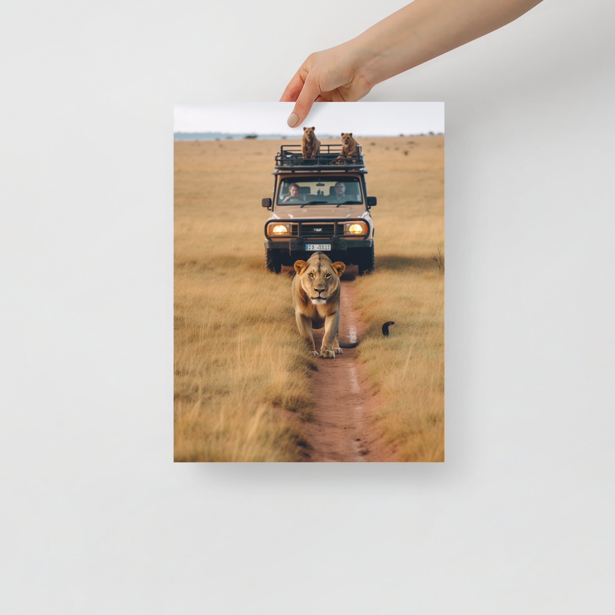 Wildlife Safari Adventure Jungle Landscape Art Poster by Visual Verse - Image 3