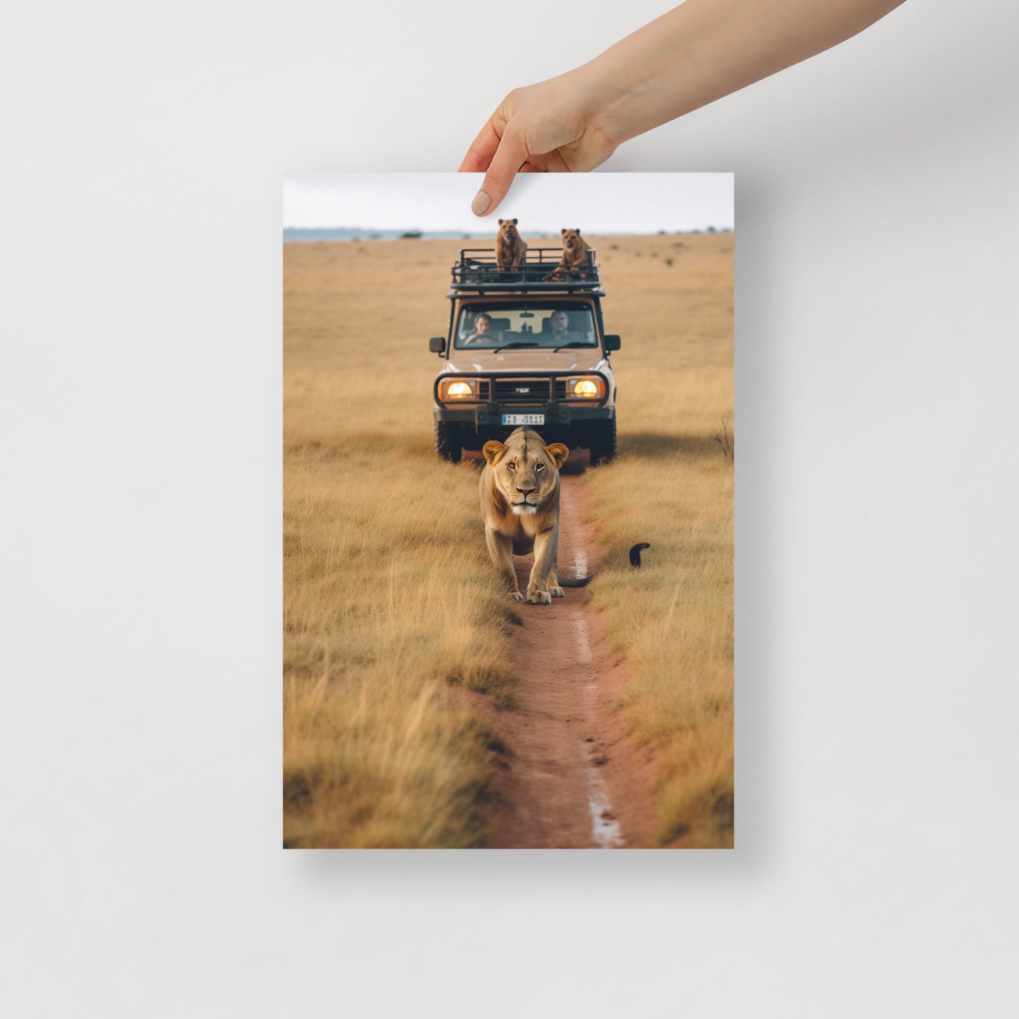 Wildlife Safari Adventure Jungle Landscape Art Poster by Visual Verse - Image 4