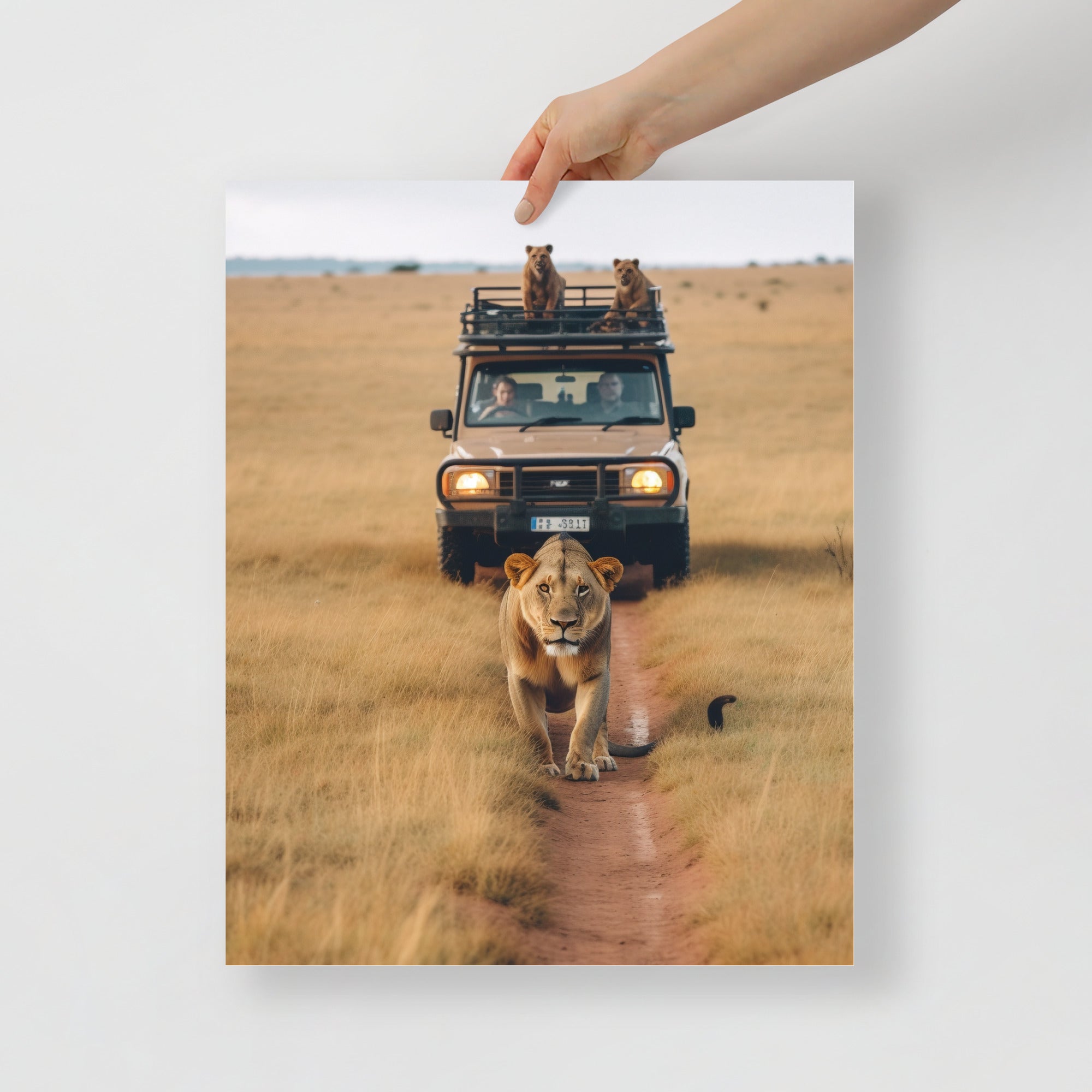 Wildlife Safari Adventure Jungle Landscape Art Poster by Visual Verse - Image 5