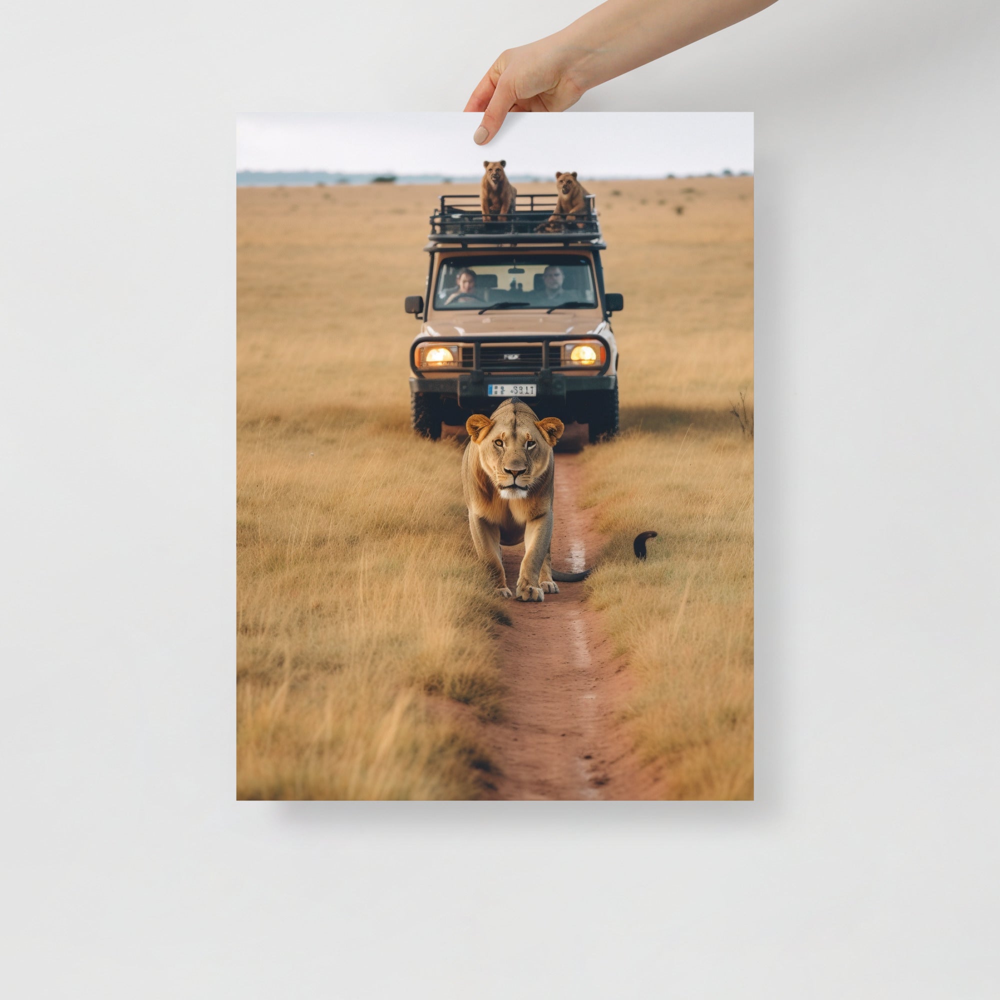 Wildlife Safari Adventure Jungle Landscape Art Poster by Visual Verse - Image 6