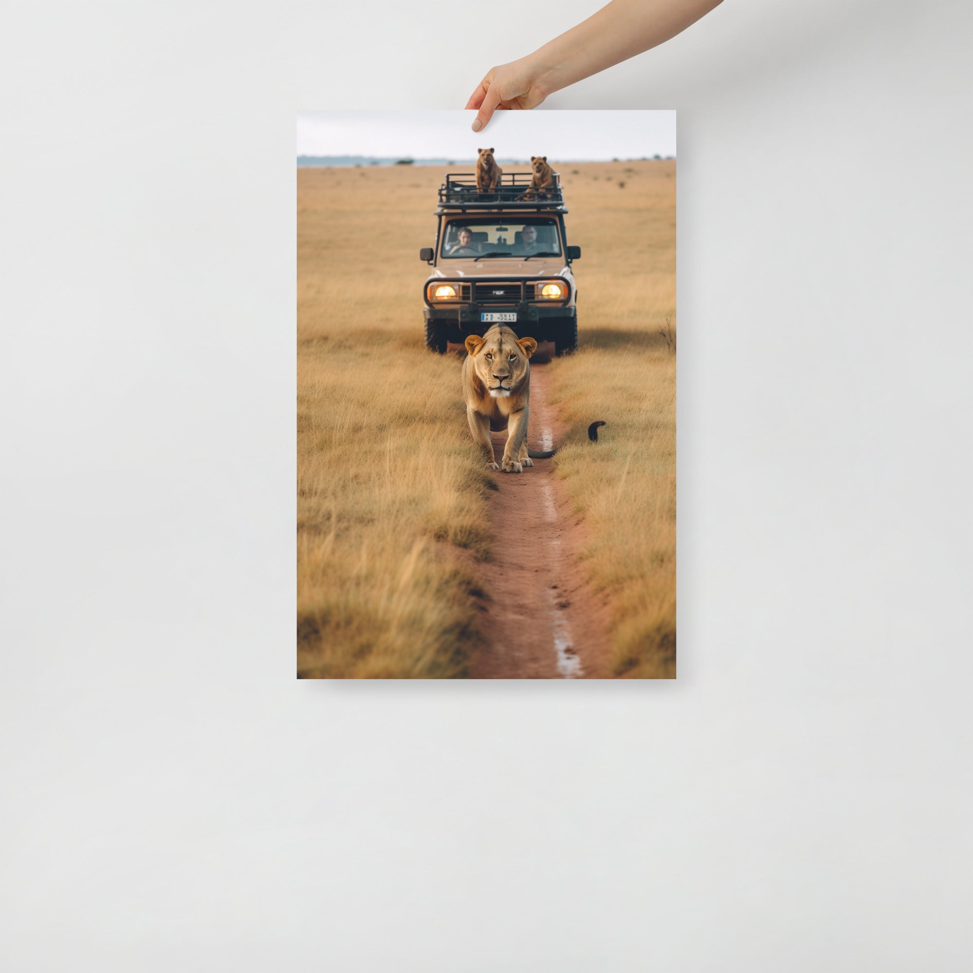 Wildlife Safari Adventure Jungle Landscape Art Poster by Visual Verse - Image 7
