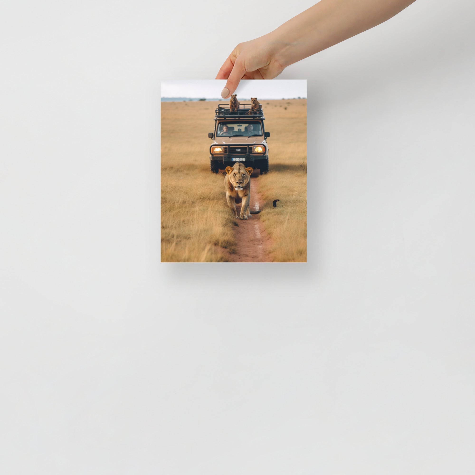 Wildlife Safari Adventure Jungle Landscape Art Poster by Visual Verse - Image 9