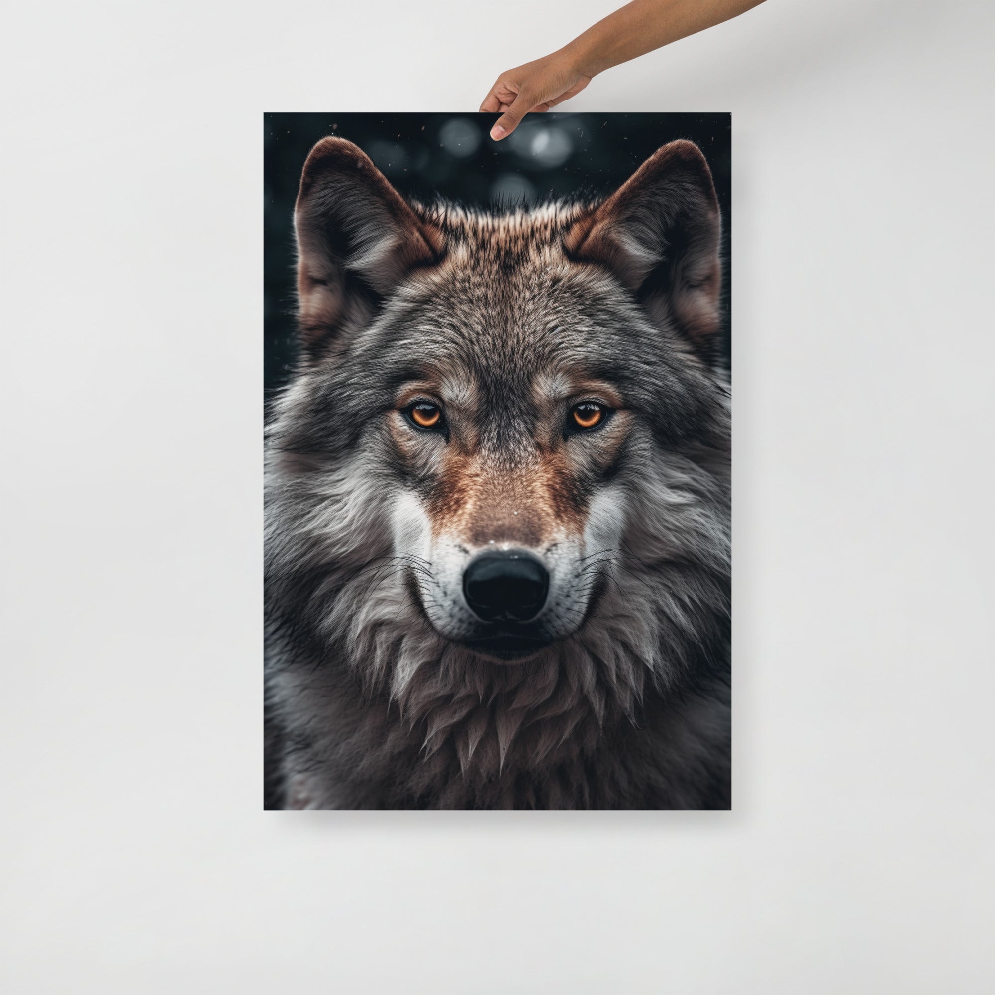 Wildlife Starring Wolf Art Poster by Visual Verse - Image 1
