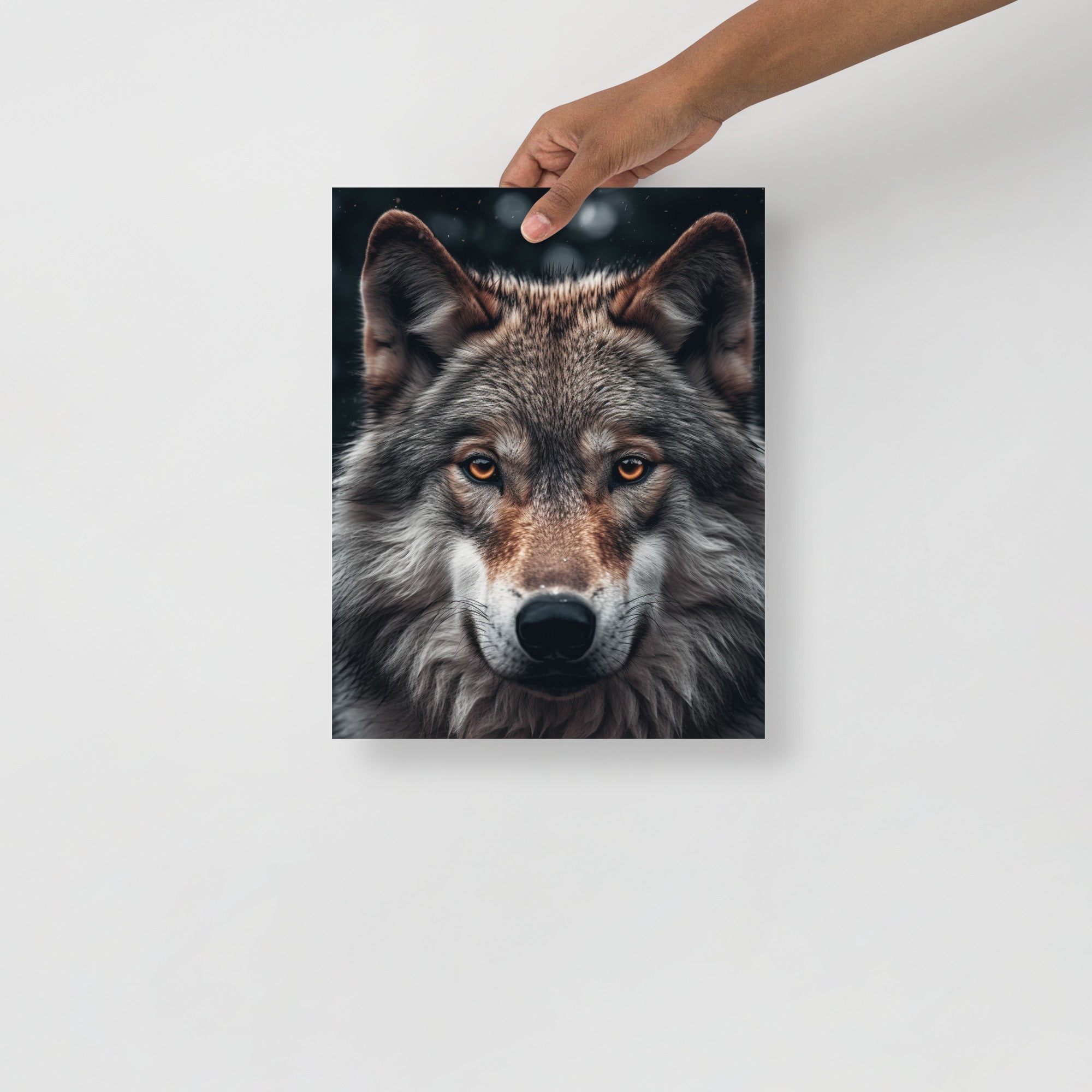 Wildlife Starring Wolf Art Poster by Visual Verse - Image 2