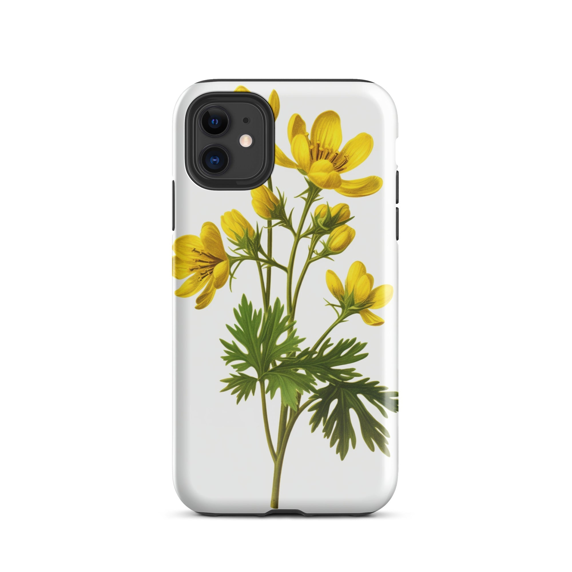 Winter Aconite Flower iPhone Case by Visual Verse - Image 1