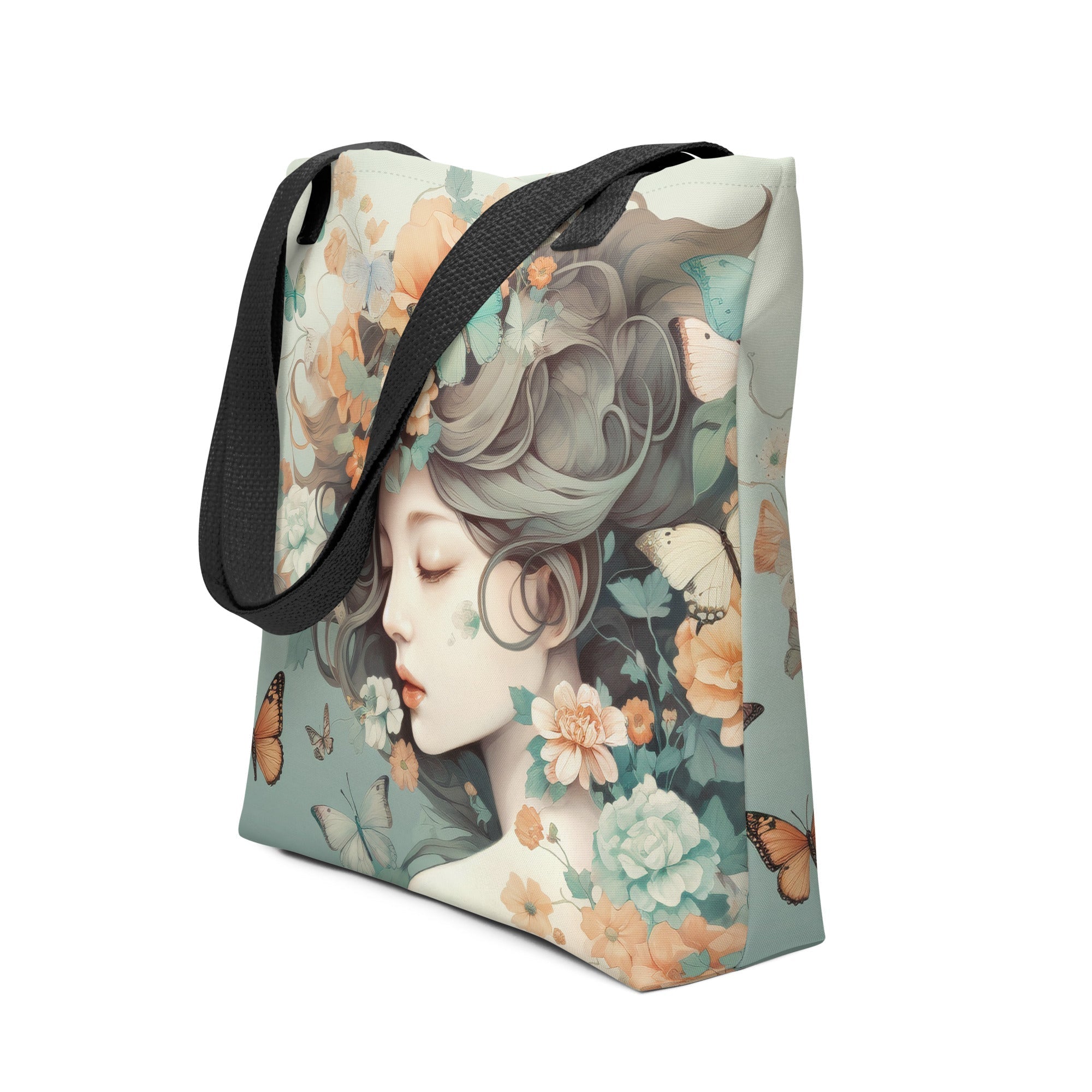 Woman Illustration Series Tote Bag by Visual Verse - Image 1