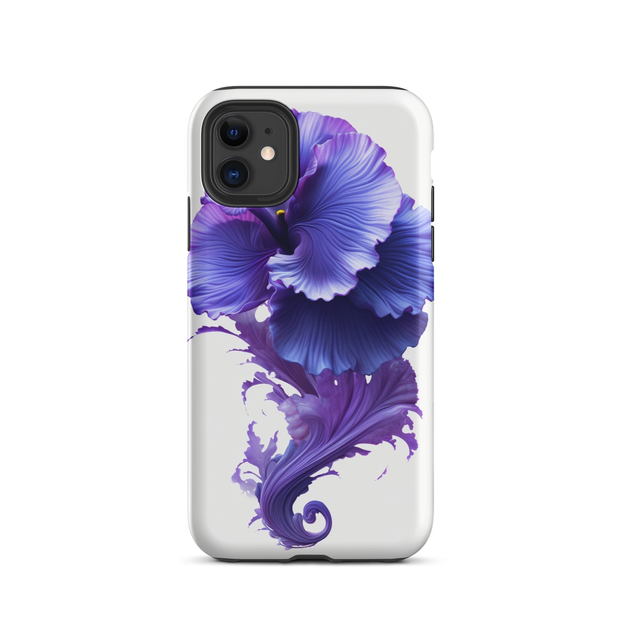 Woolly Bluecurls Flower iPhone Case by Visual Verse - Image 2