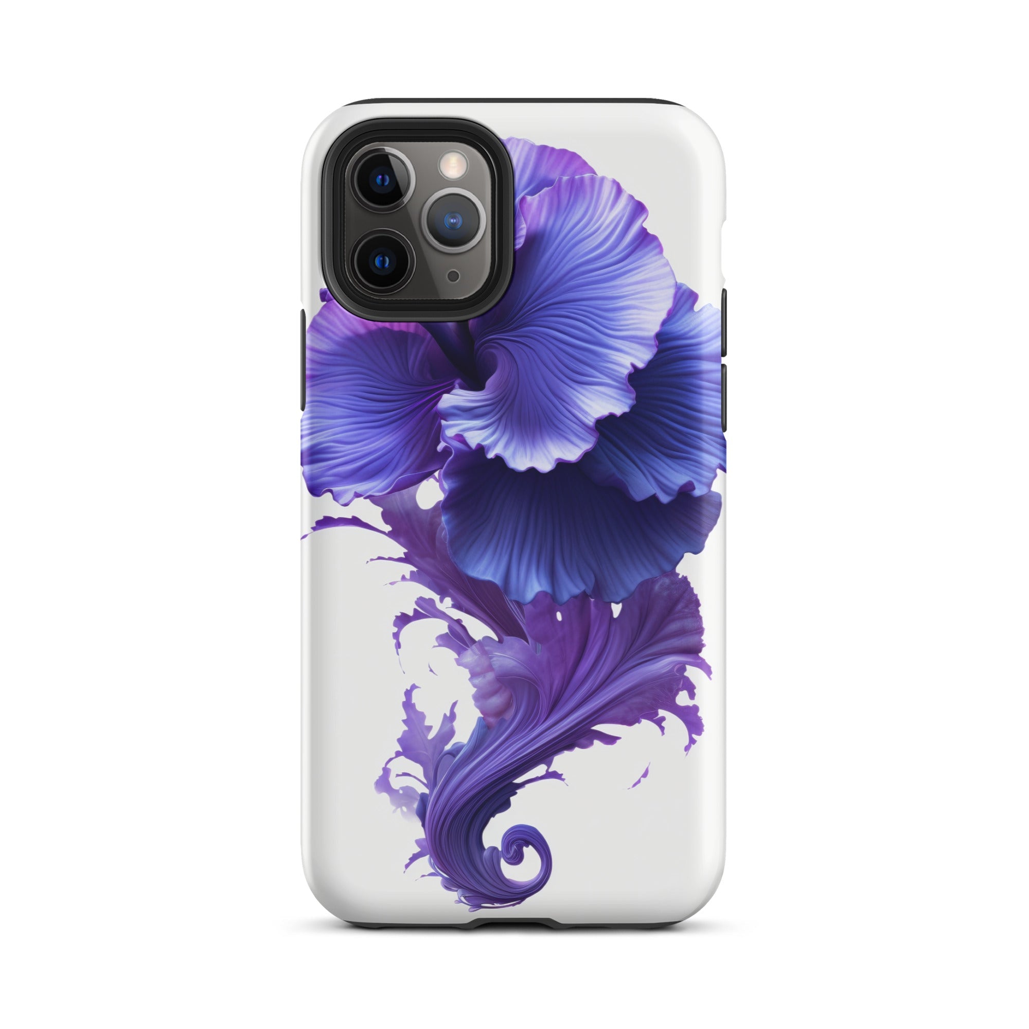 Woolly Bluecurls Flower iPhone Case by Visual Verse - Image 4