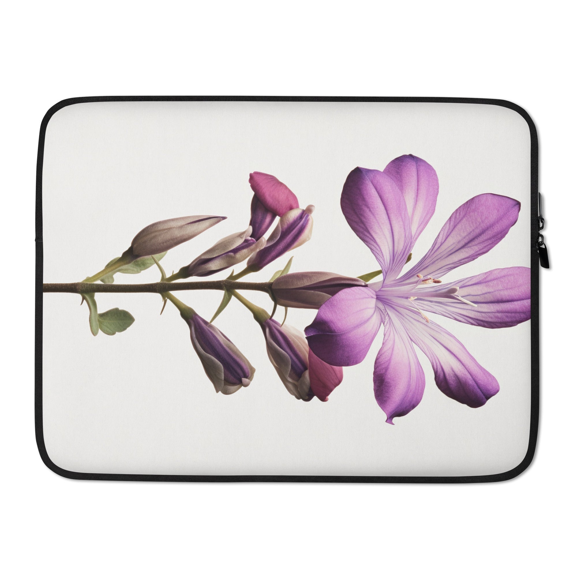 Yerba Buena Flower Laptop Sleeve by Visual Verse - Image 1