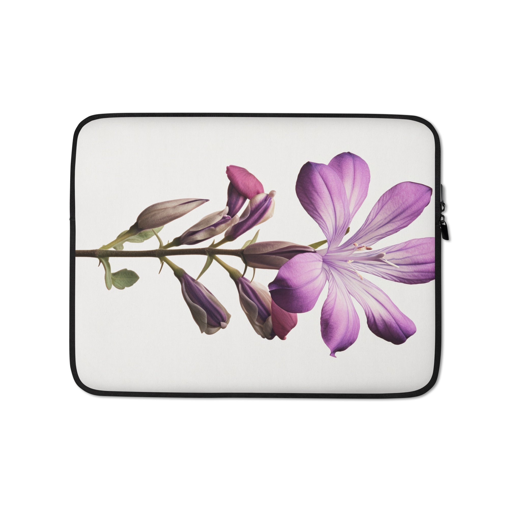 Yerba Buena Flower Laptop Sleeve by Visual Verse - Image 2
