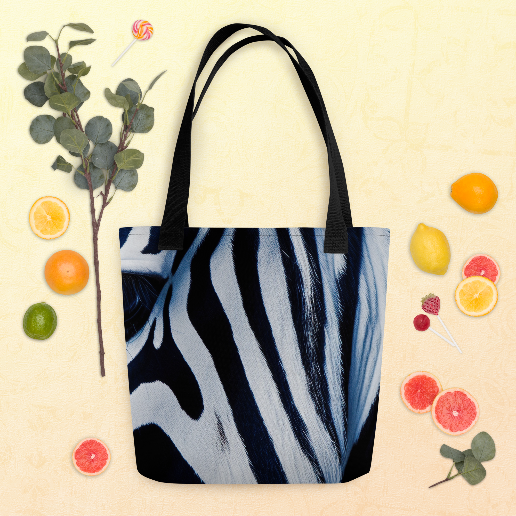 Zebra Tote Bag by Visual Verse - Image 11