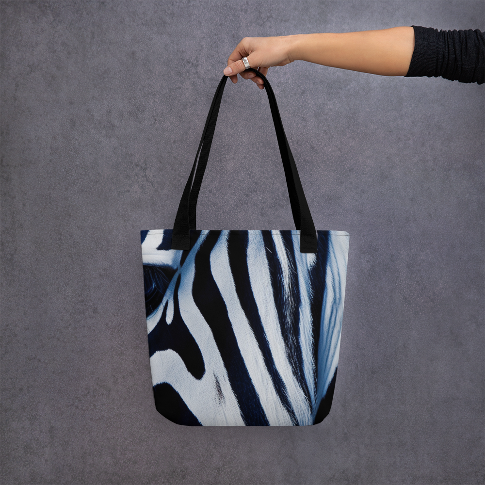 Zebra Tote Bag by Visual Verse - Image 13