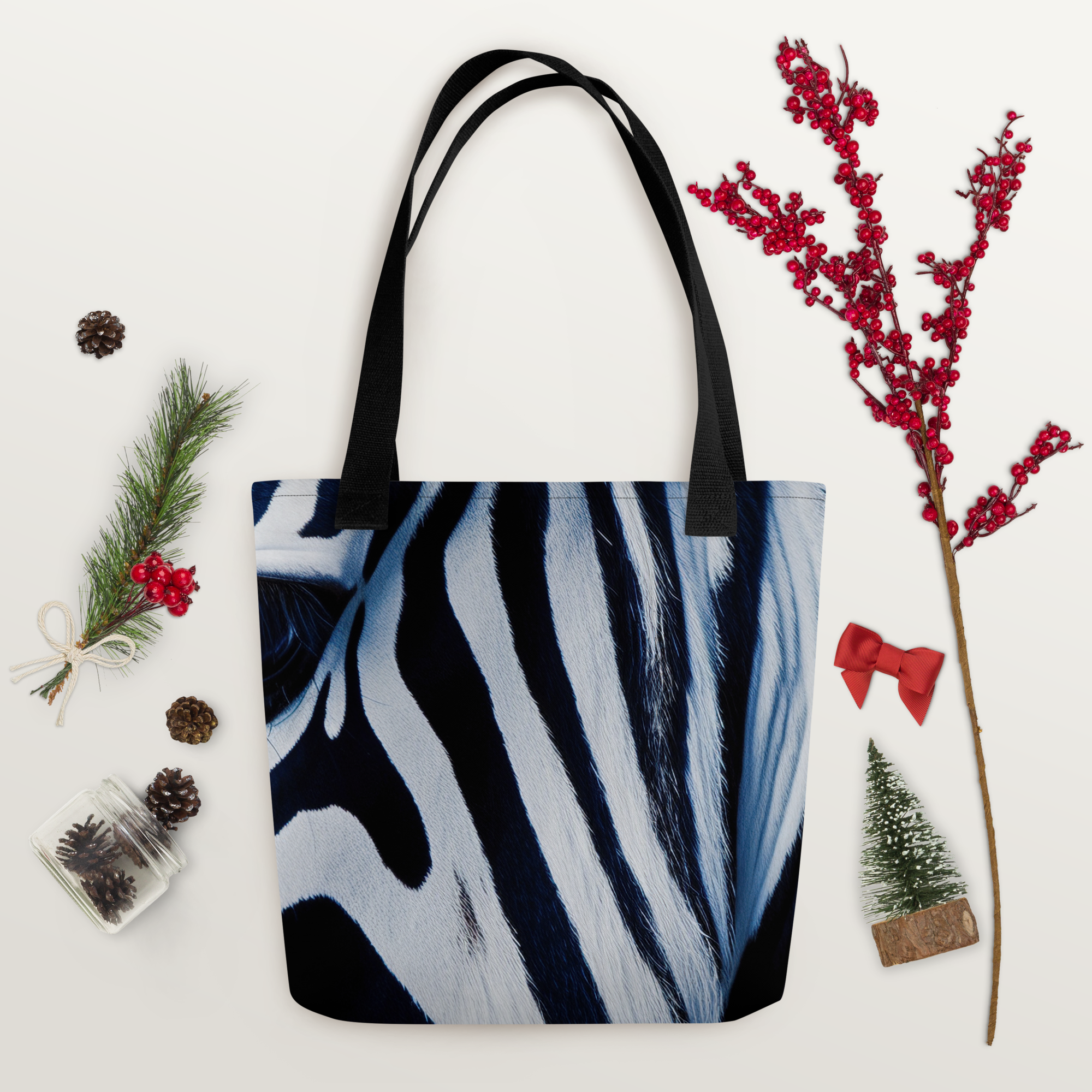 Zebra Tote Bag by Visual Verse - Image 15