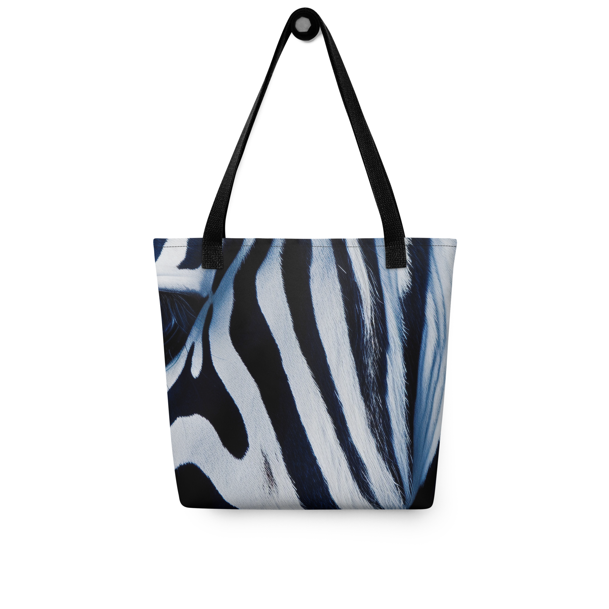 Zebra Tote Bag by Visual Verse - Image 4