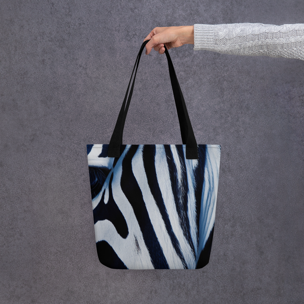 Zebra Tote Bag by Visual Verse - Image 7