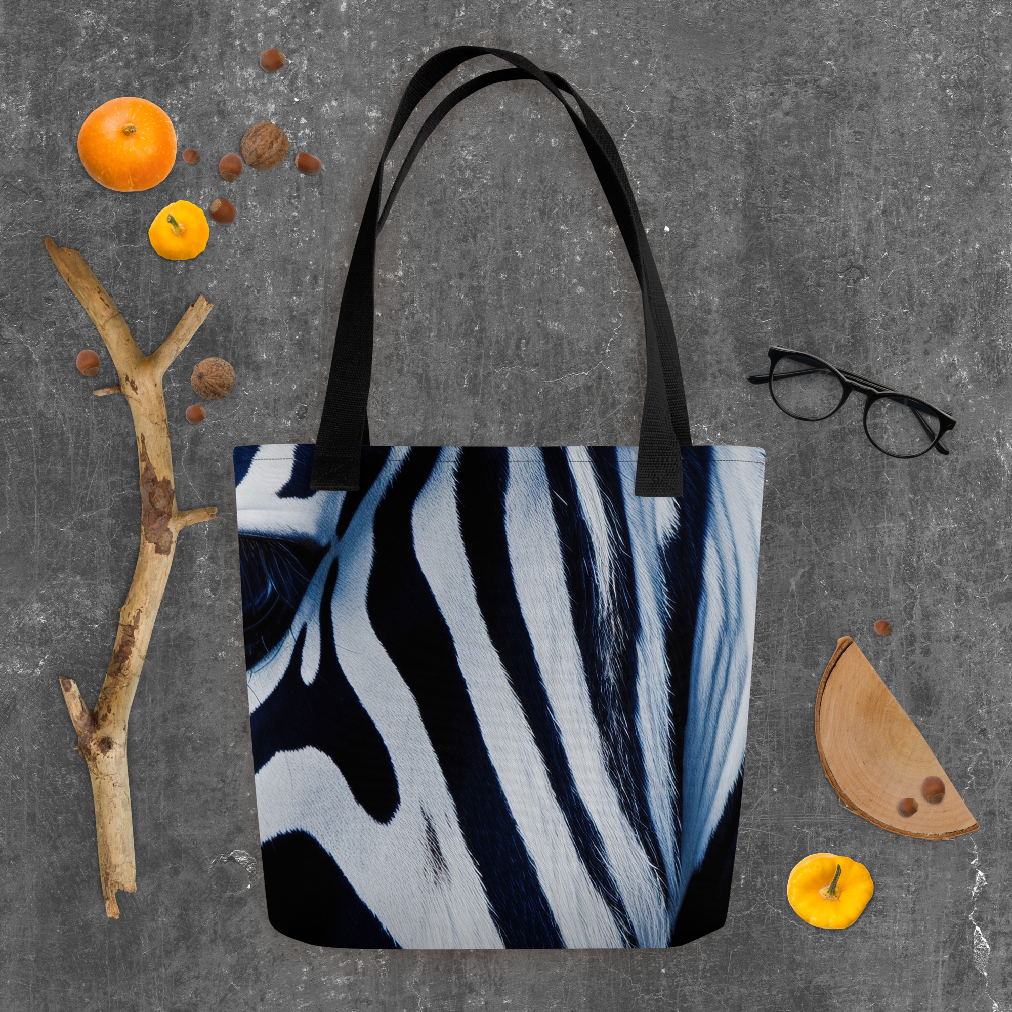 Zebra Tote Bag by Visual Verse - Image 9