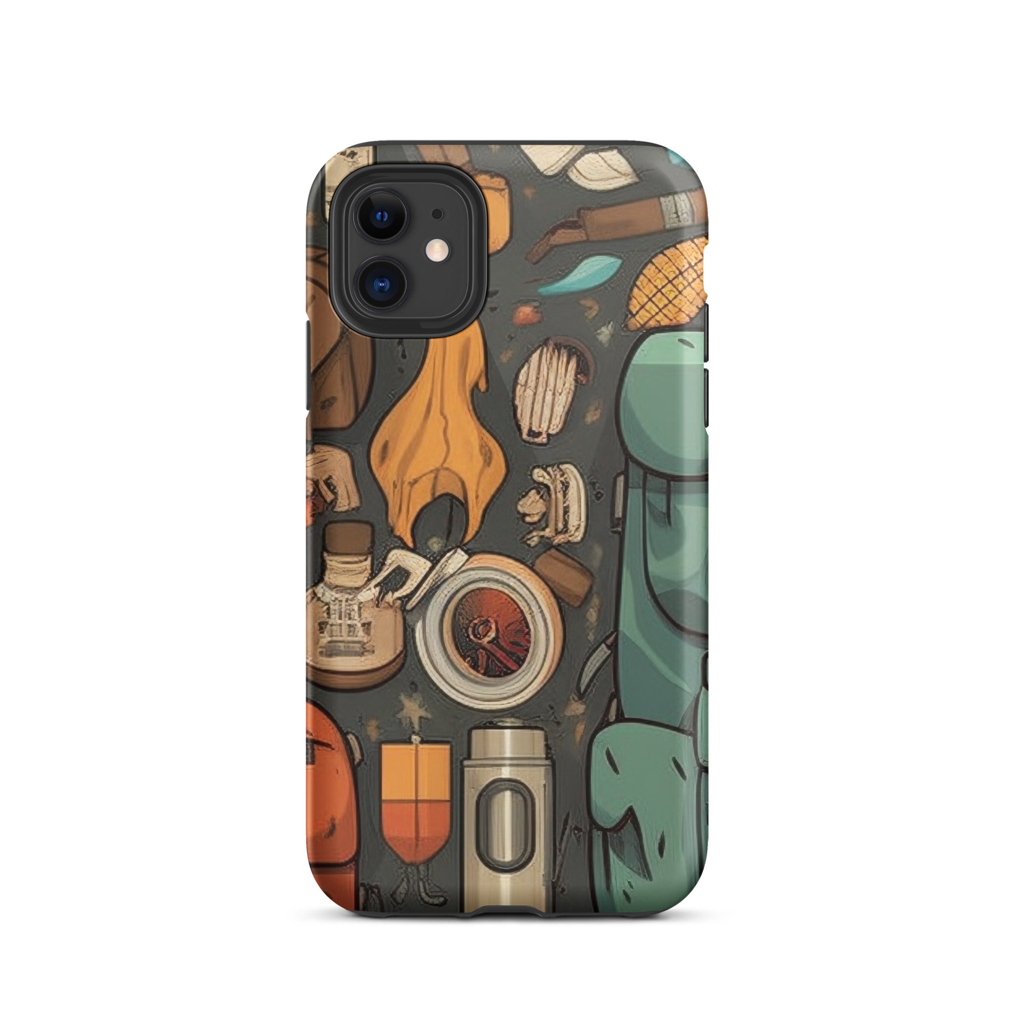 Adventure Gear Print iPhone Case by Visual Verse - Image 1