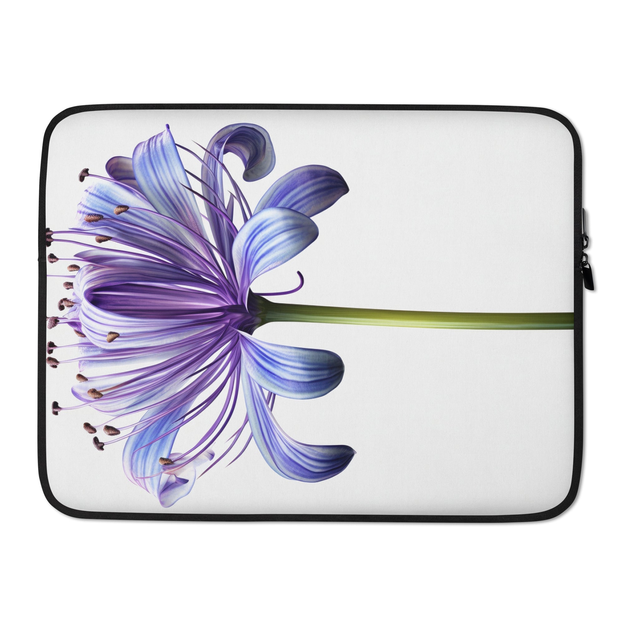 African Lily Flower Laptop Sleeve by Visual Verse - Image 1