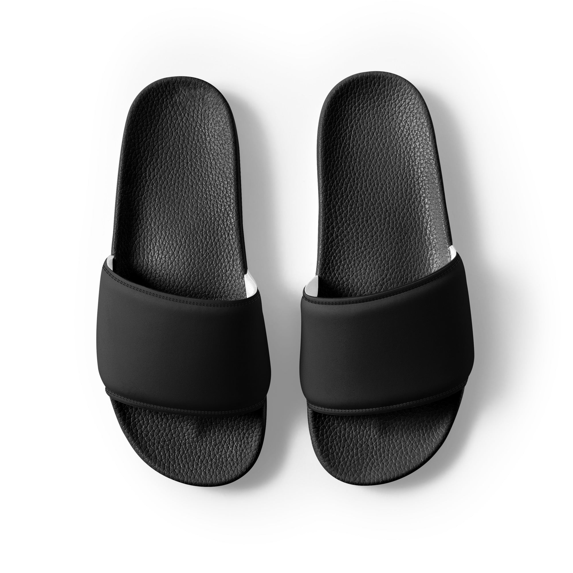 All Black Color Men's Slides by Visual Verse - Image 2