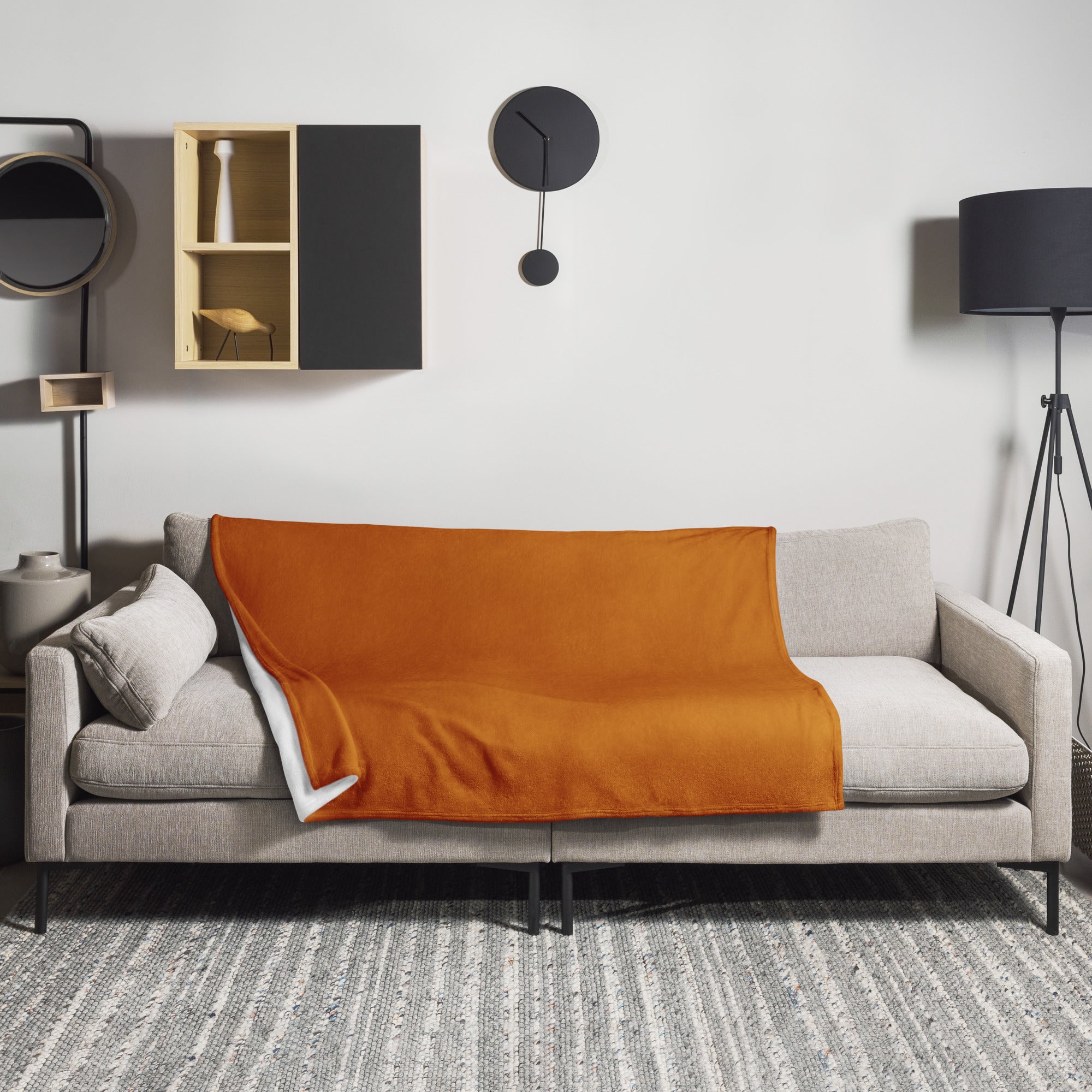 Alloy Orange Color Blanket by Visual Verse - Image 1