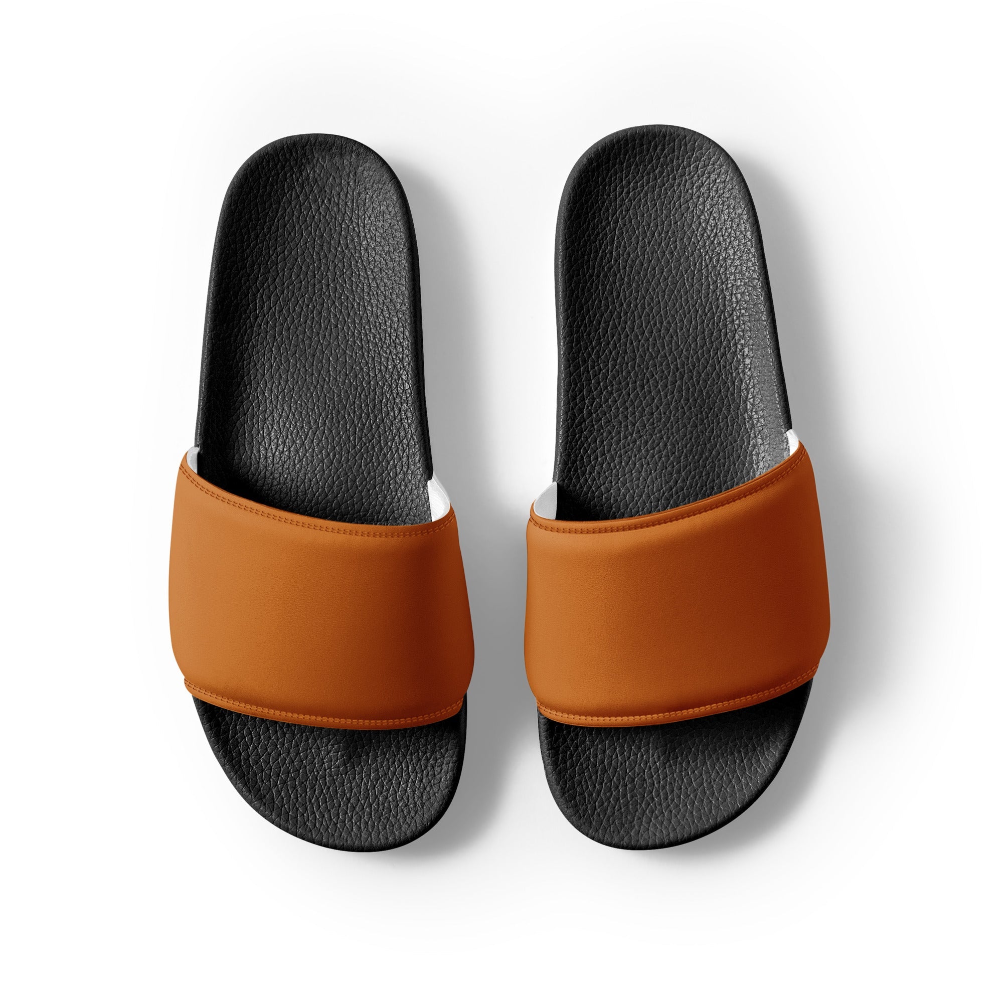 Alloy Orange Color Men's Slides by Visual Verse - Image 2