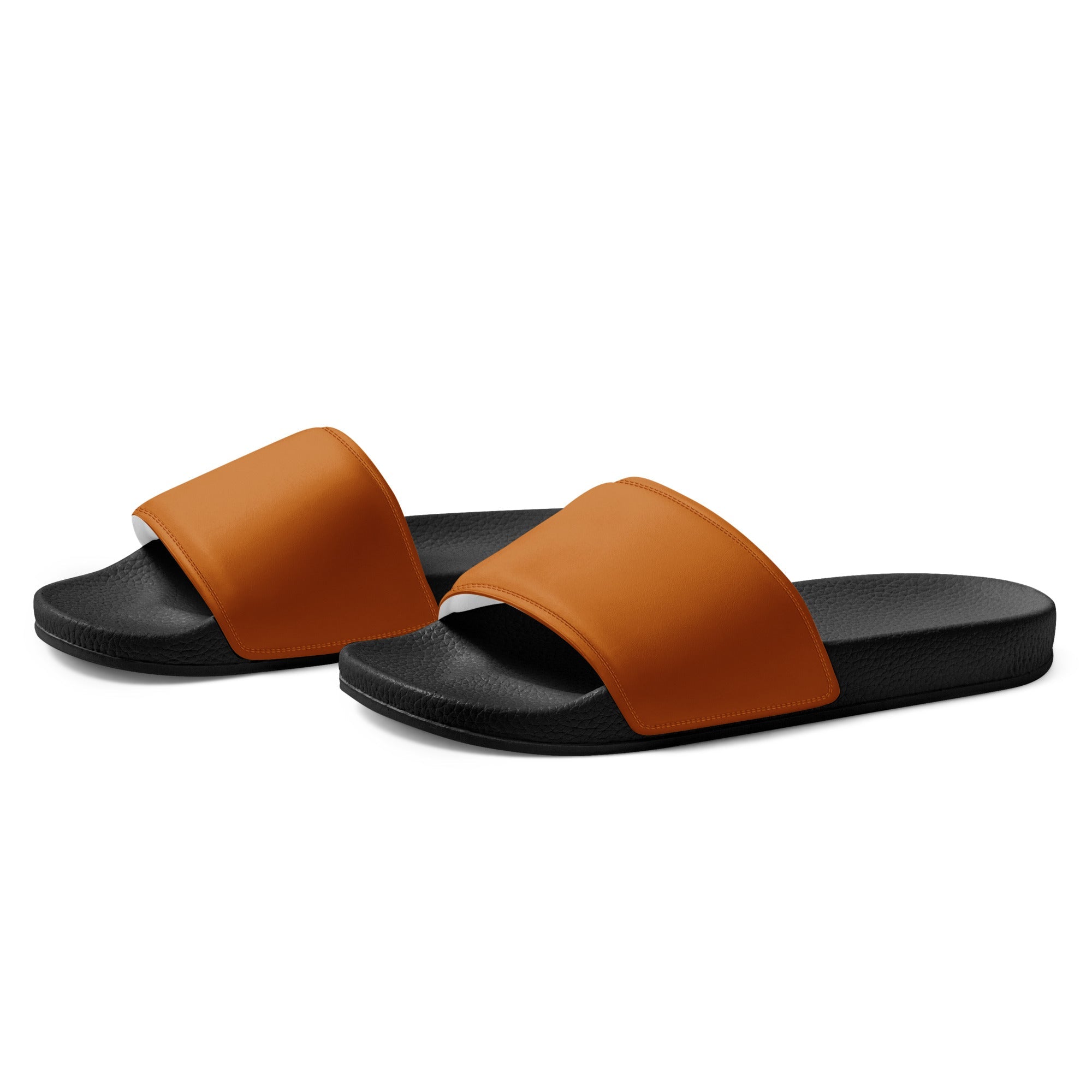 Alloy Orange Color Men's Slides by Visual Verse - Image 3