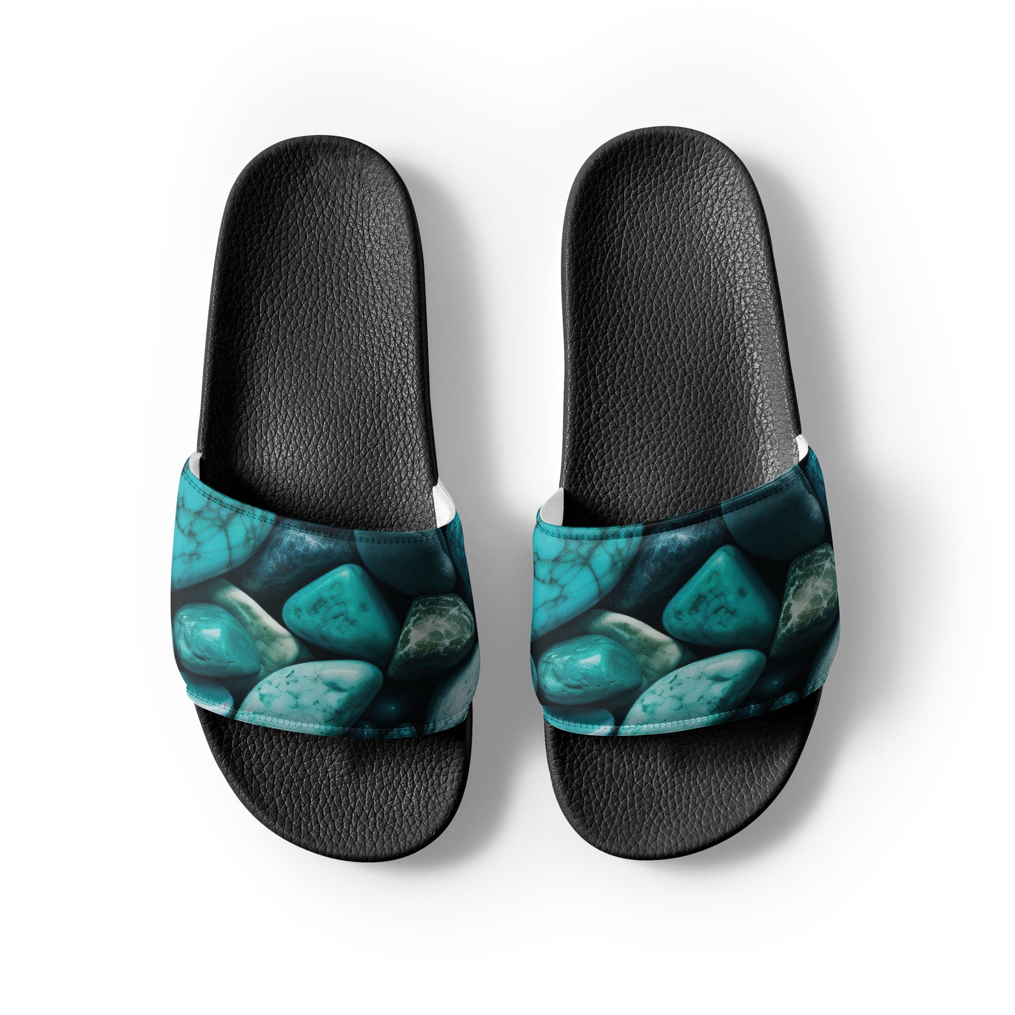 Amazonite Men's Slides by Visual Verse - Image 2