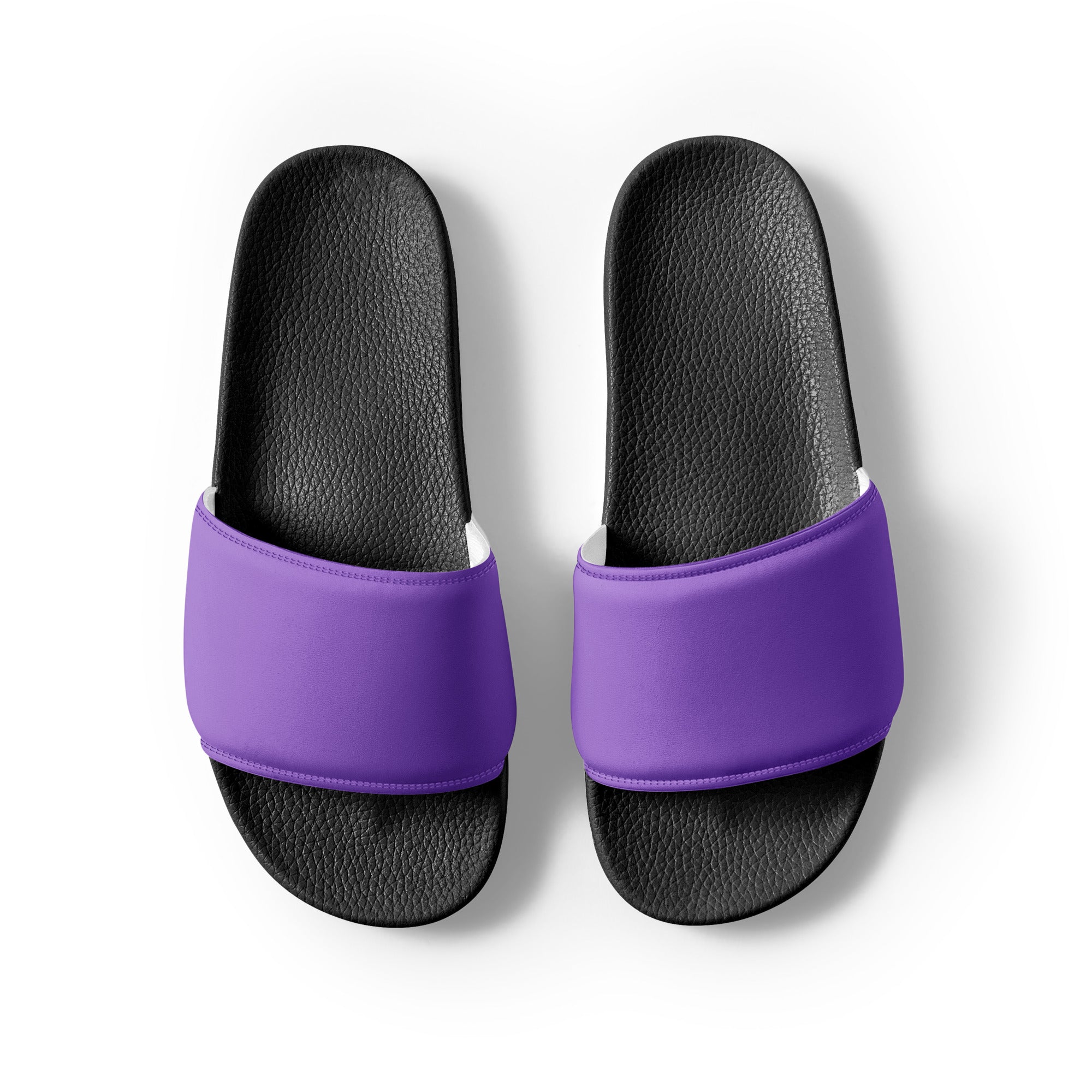 Amethyst Color Men's Slides by Visual Verse - Image 2