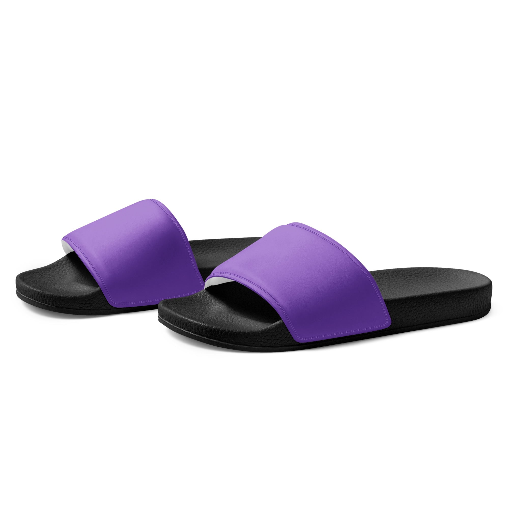 Amethyst Color Men's Slides by Visual Verse - Image 3