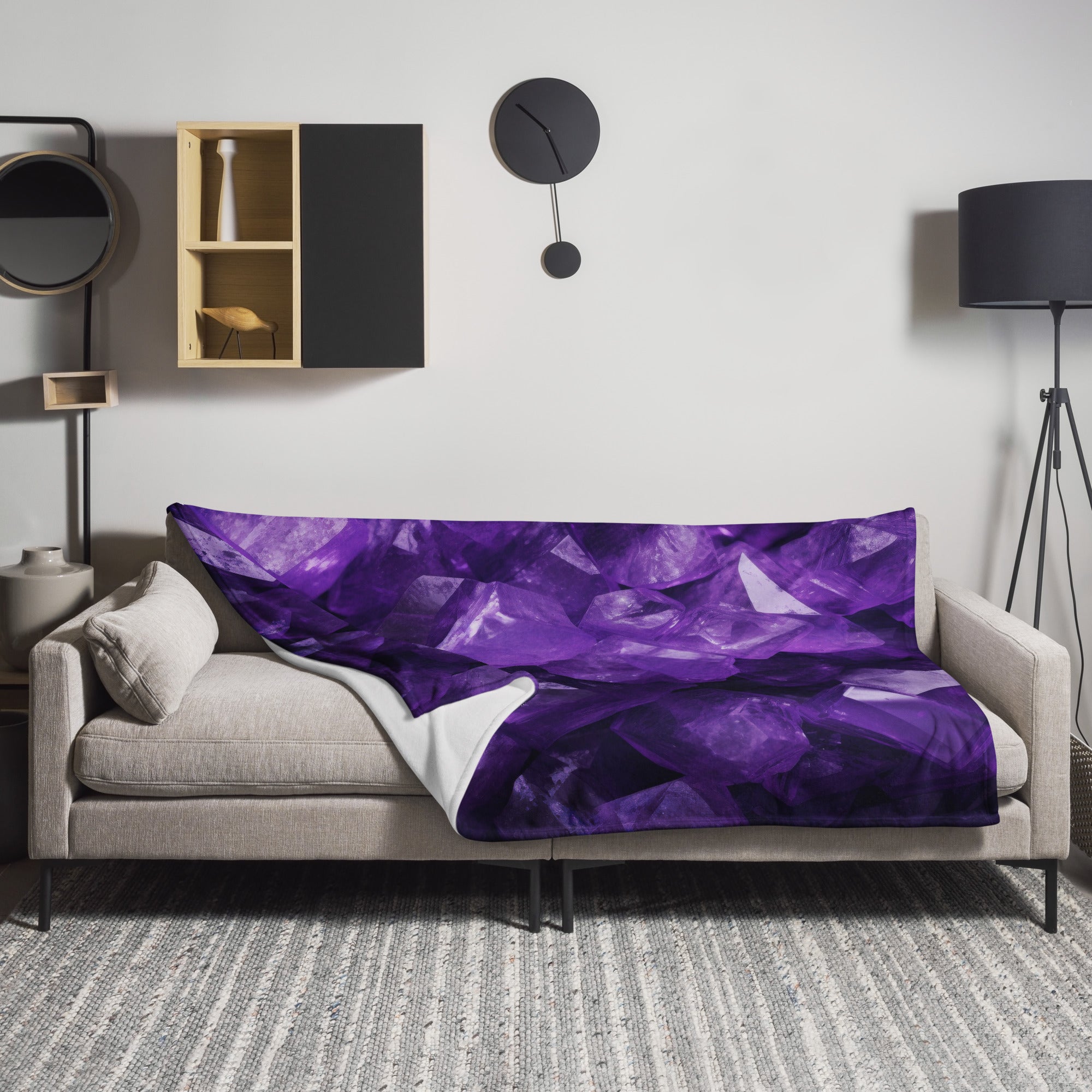 Amethyst Rock Blanket by Visual Verse - Image 1