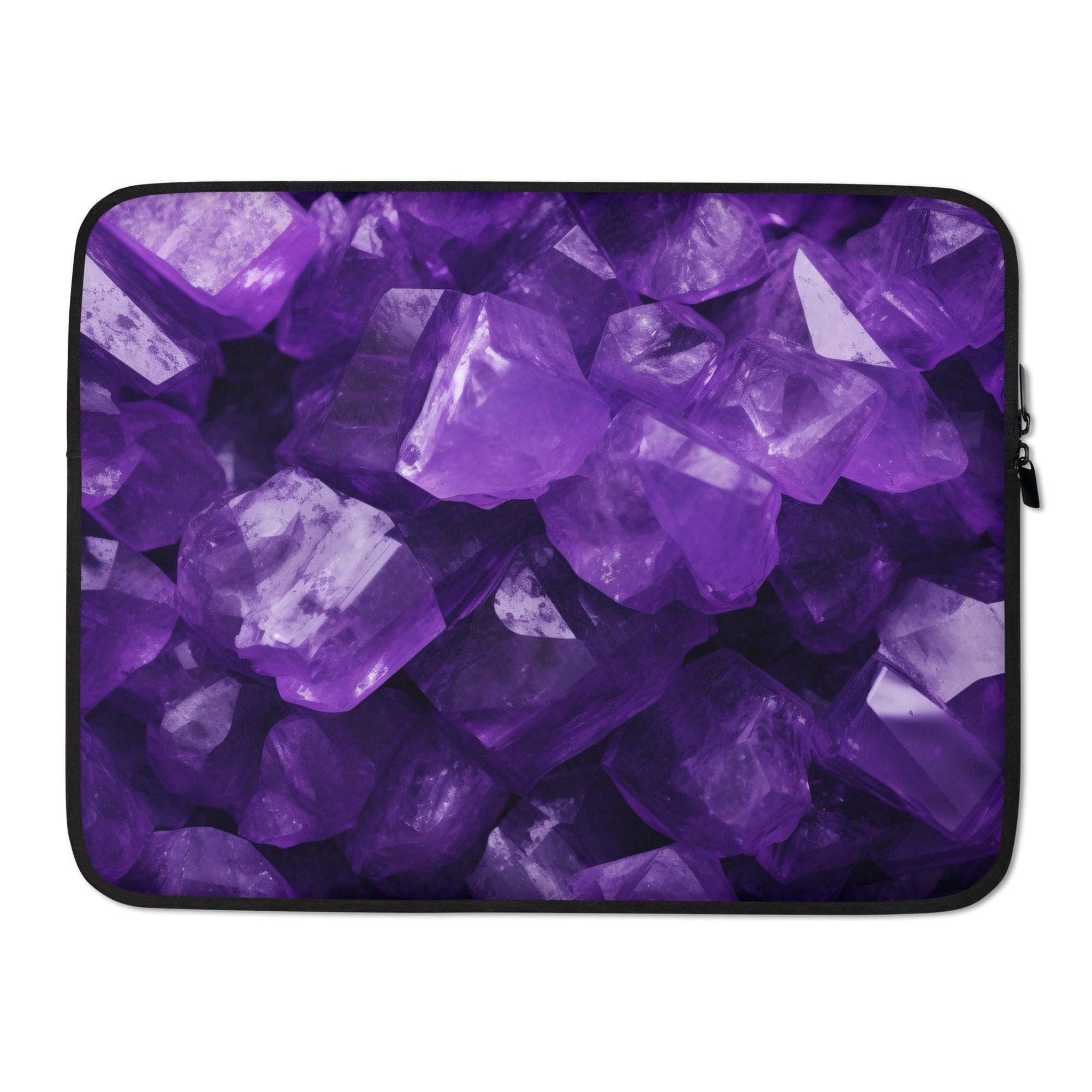 Amethyst Rock Laptop Sleeve by Visual Verse - Image 1