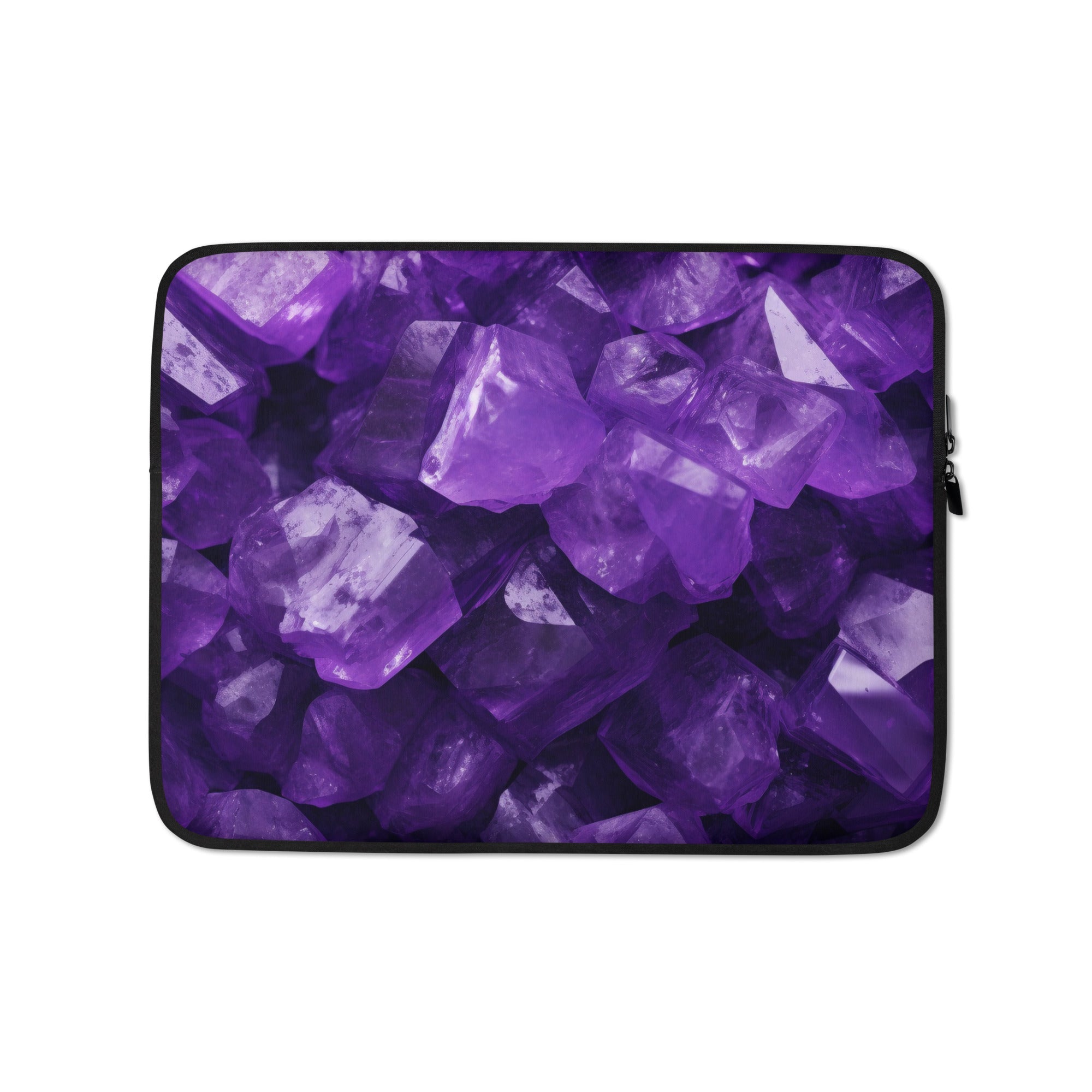 Amethyst Rock Laptop Sleeve by Visual Verse - Image 2