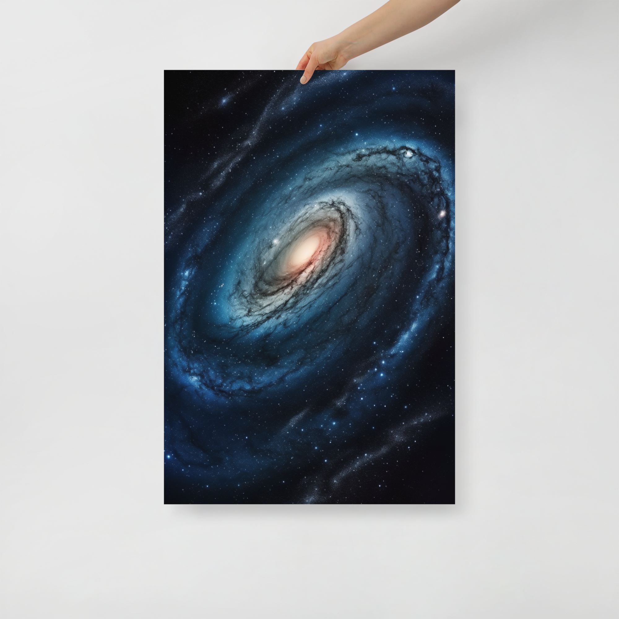 Andromeda Galaxy Celestial Ballet Spiral Art Poster by Visual Verse - Image 1