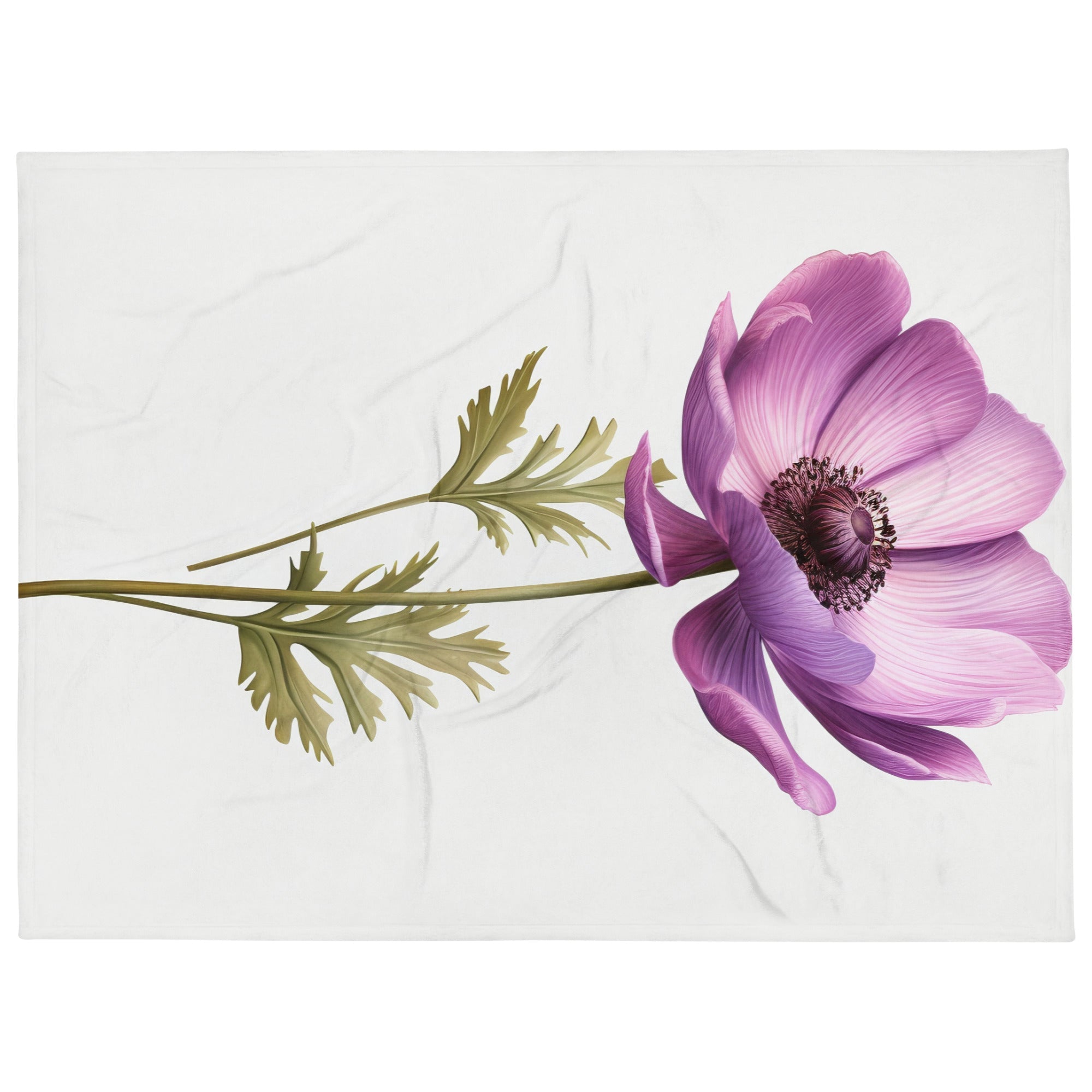 Anemone Flower Blanket by Visual Verse - Image 1