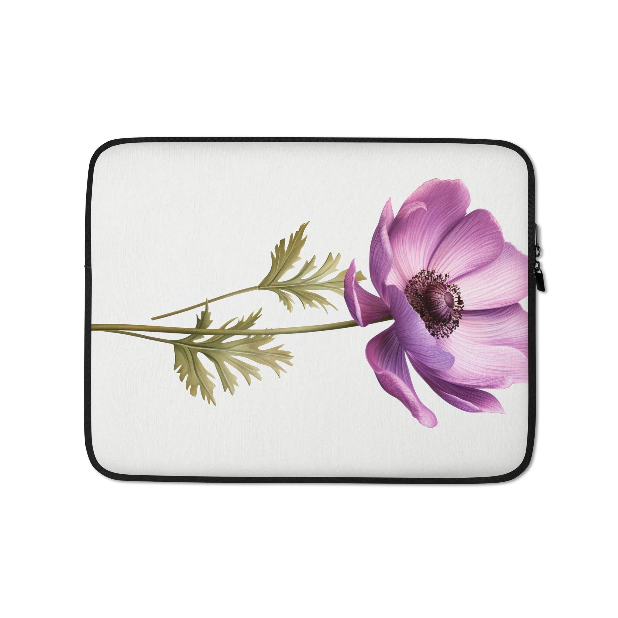 Anemone Flower Laptop Sleeve by Visual Verse - Image 2