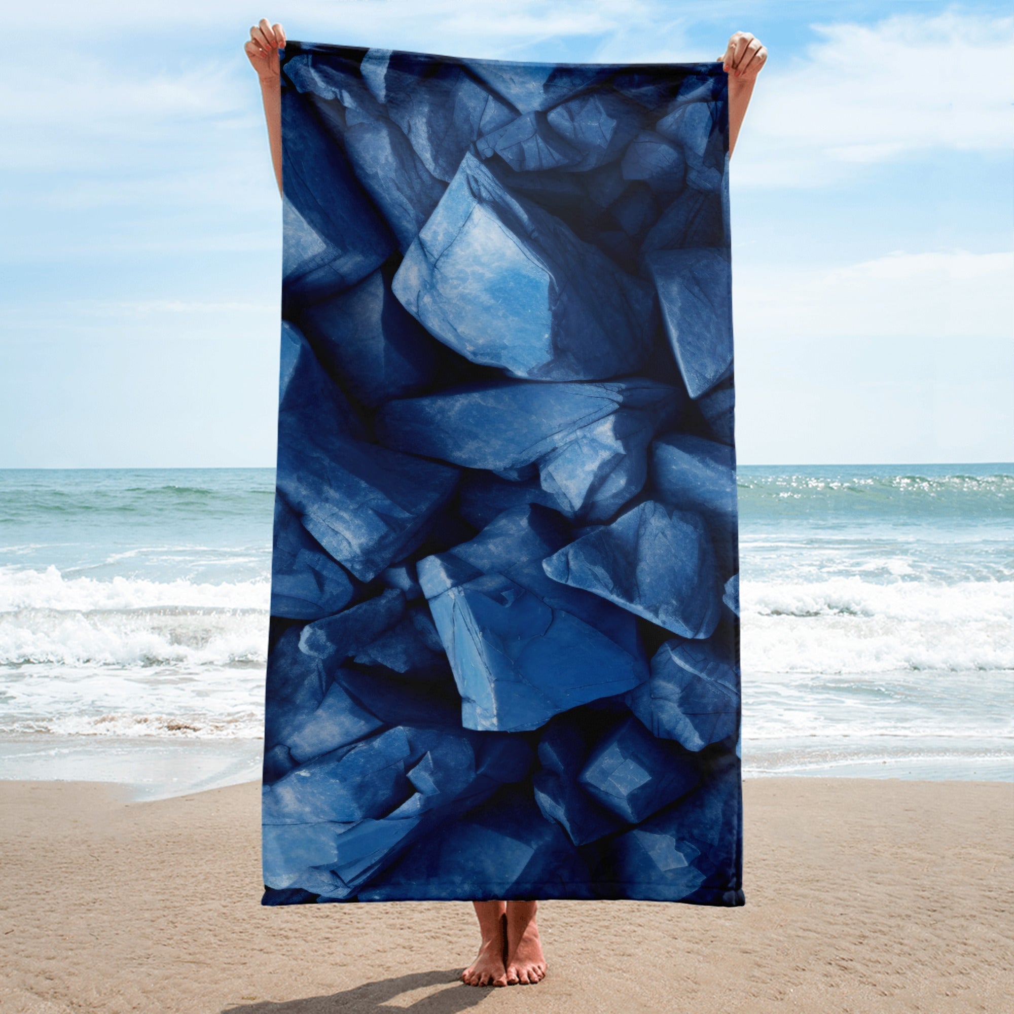 Angelite Rock Beach Towel by Visual Verse - Image 1